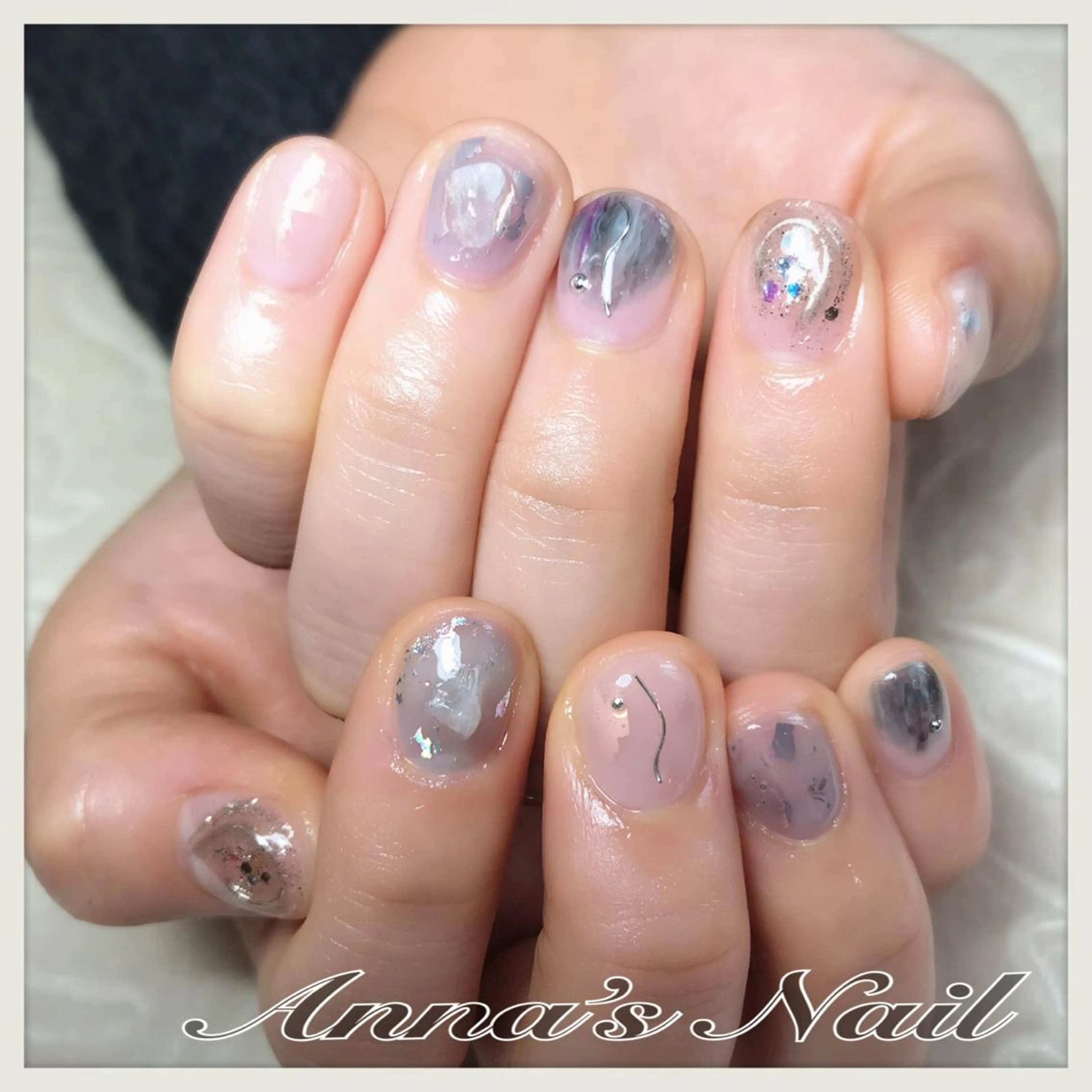 ネイル ショートネイル Anna’s Nail所属・清口 杏奈のネイルデザイン