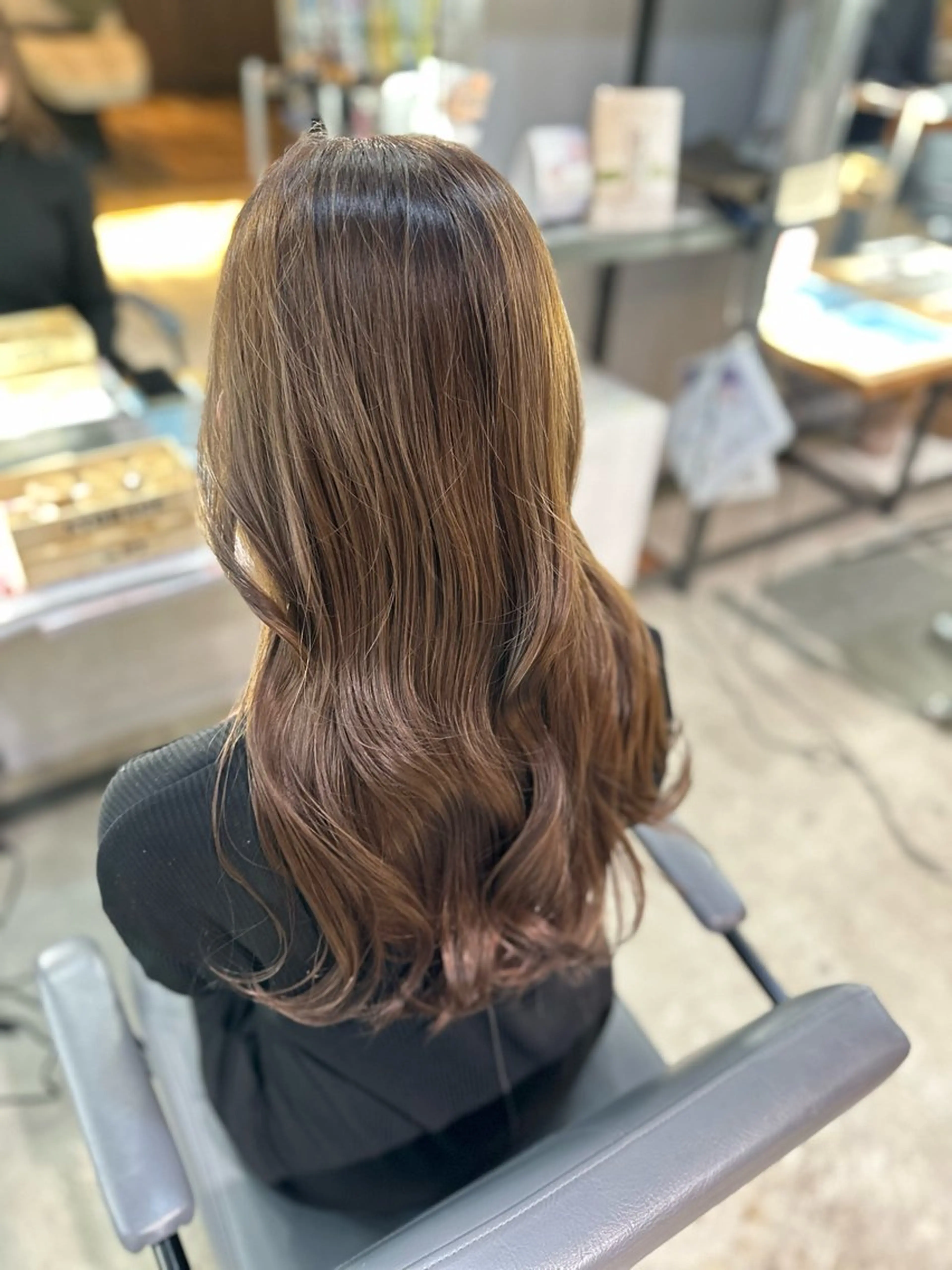 ロング カラー ブラウンカラー オレンジ 溜 一太のヘアスタイル