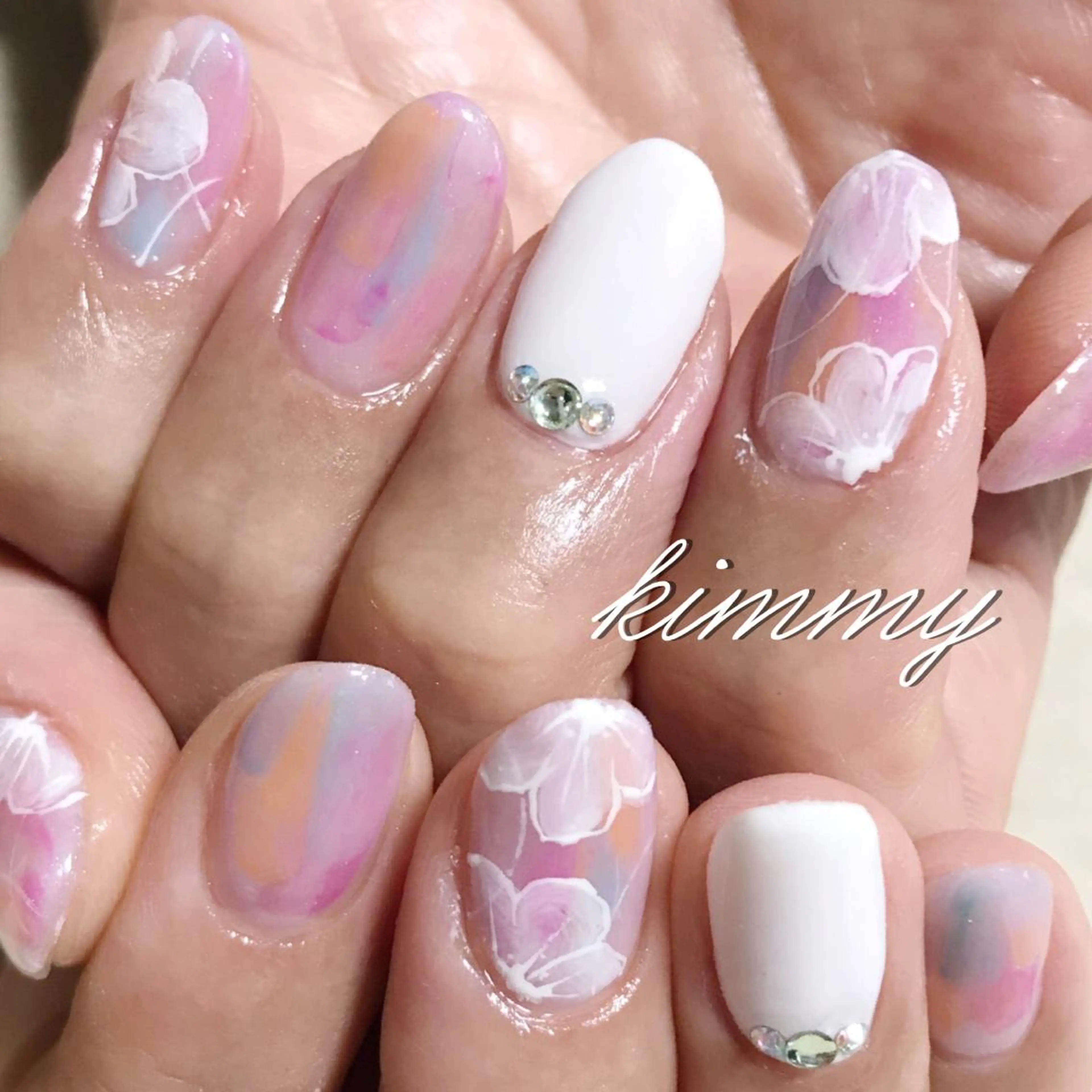ネイル ハンドネイル kimmy nailsのネイルデザイン