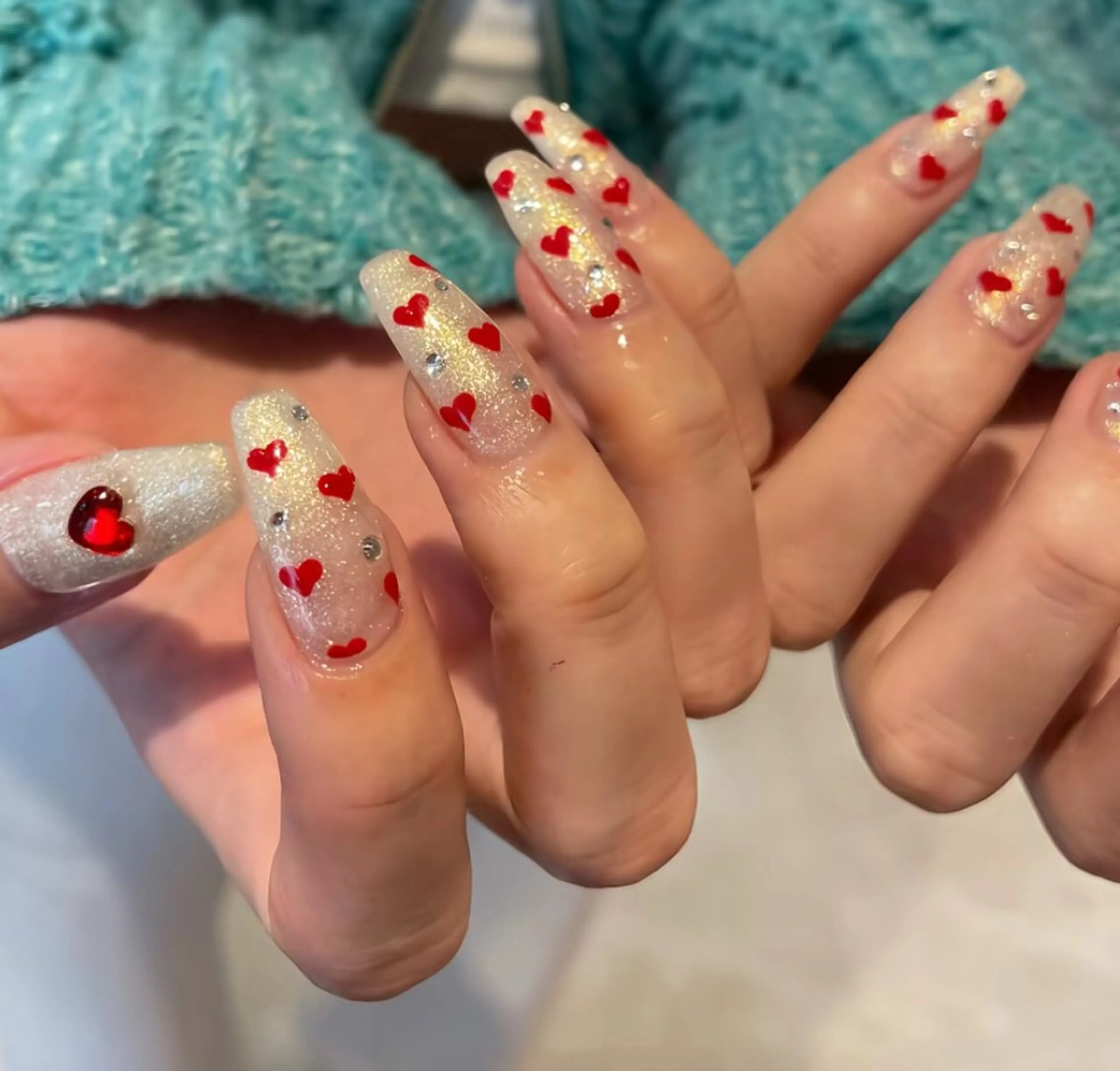 ネイル アートネイル 長さ出し ジェルネイル マグネットネイル ニュアンスネイル Kanao_ CloudyChanのネイルデザイン