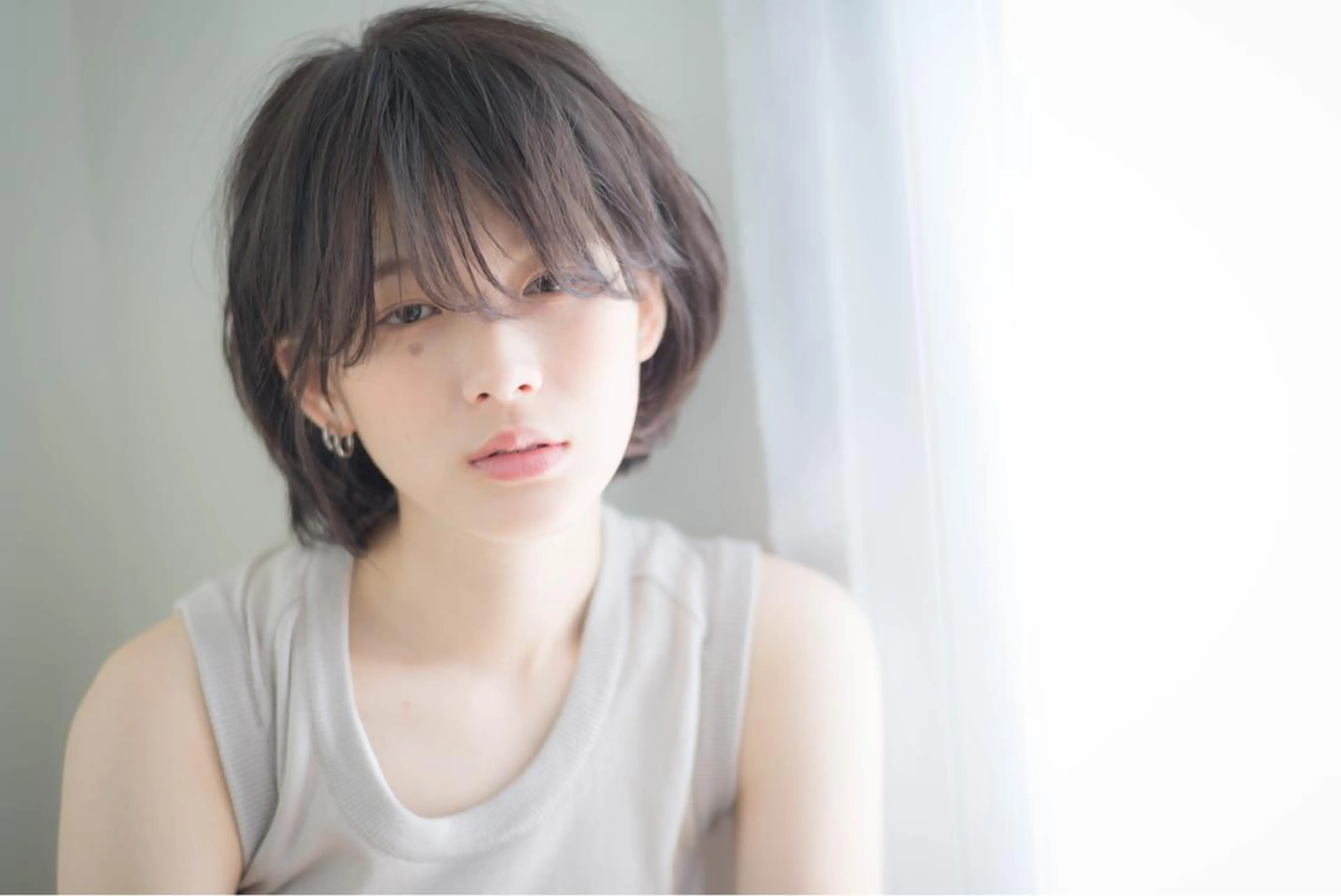 ショート カラー パーマ ボブ ショートヘア カット ヘアカラー GO TODAY シェアサロン 原宿本店所属・ボブ/レイヤー/ パーマ/淀川 純のヘアスタイル