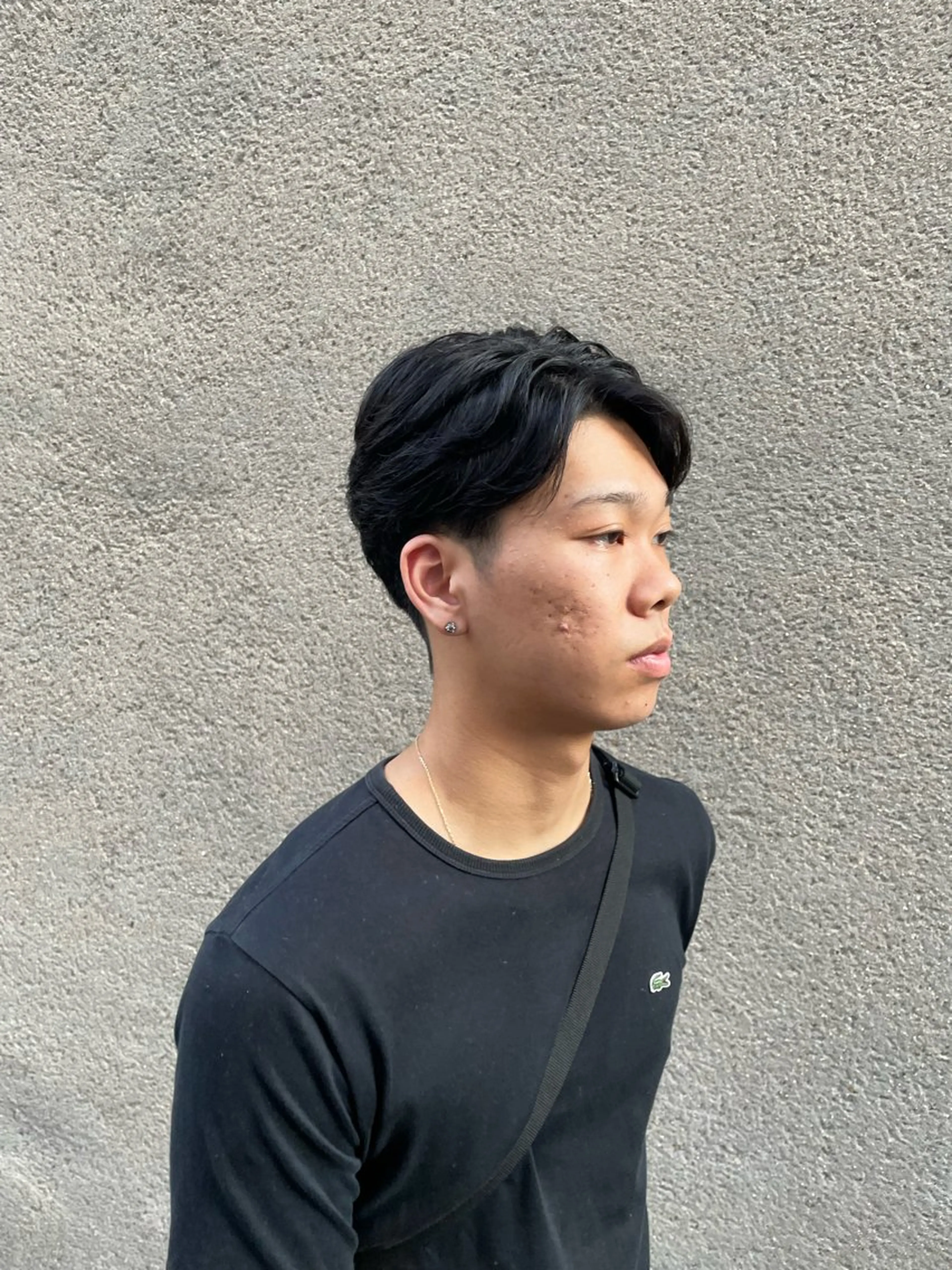 メンズ 慎太朗/パーマ/ボブ /センターパートのヘアスタイル