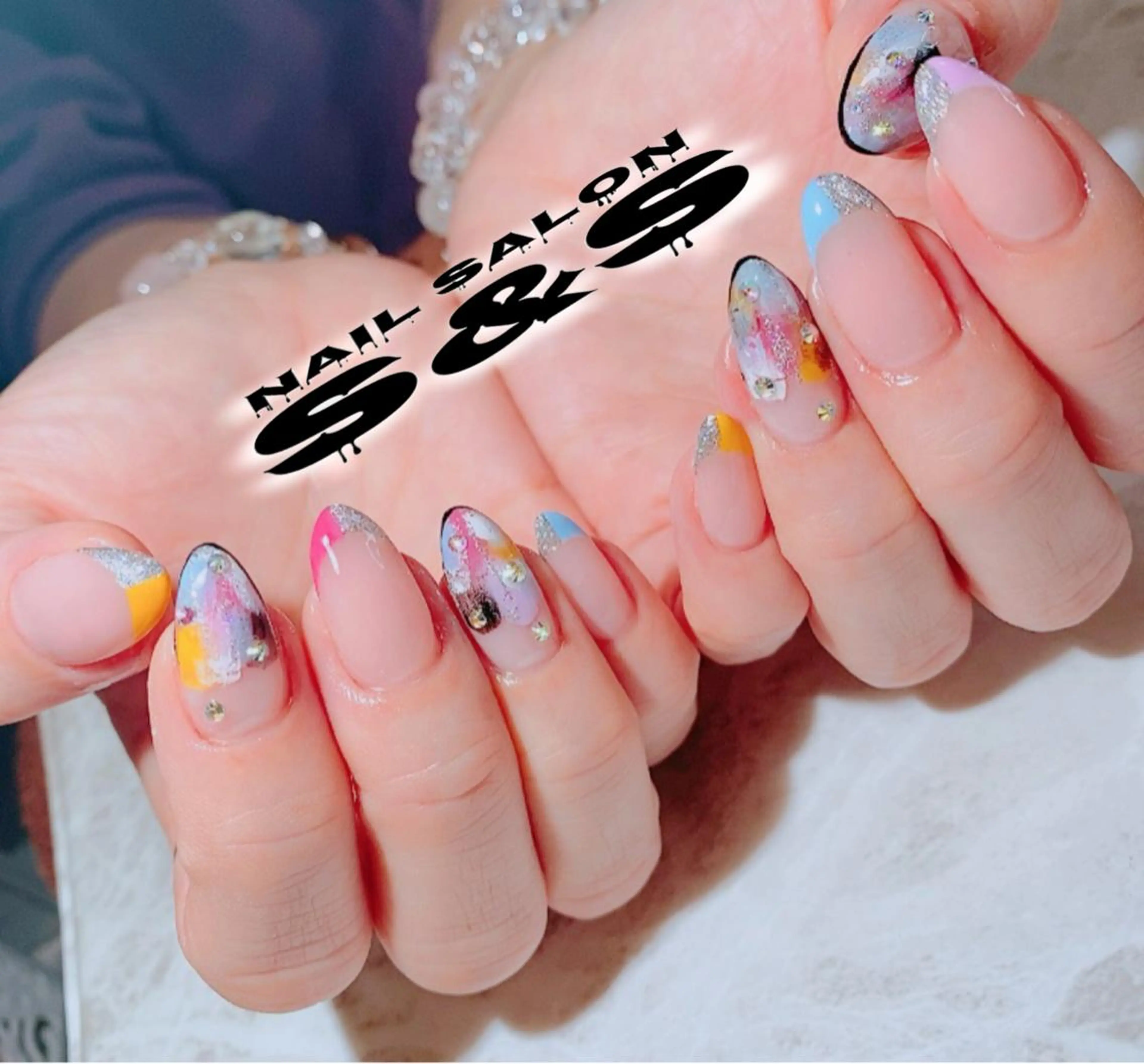 ネイル 長さ出し メンズネイル 持ち込み スカルプネイル S&S 村田小百合のネイルデザイン