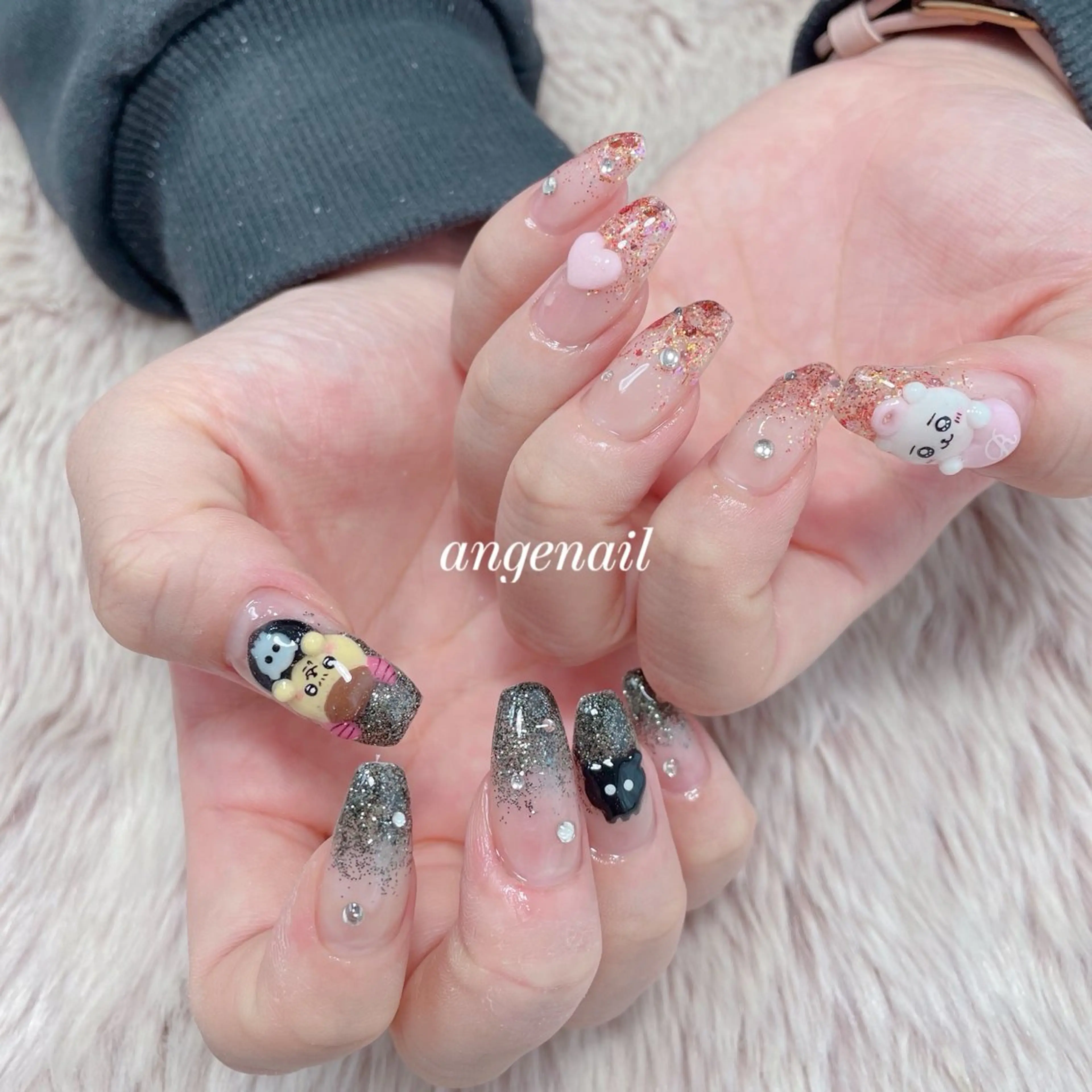 ネイル 持ち込み ハンドネイル オーナーネイリスト MAKIのネイルデザイン