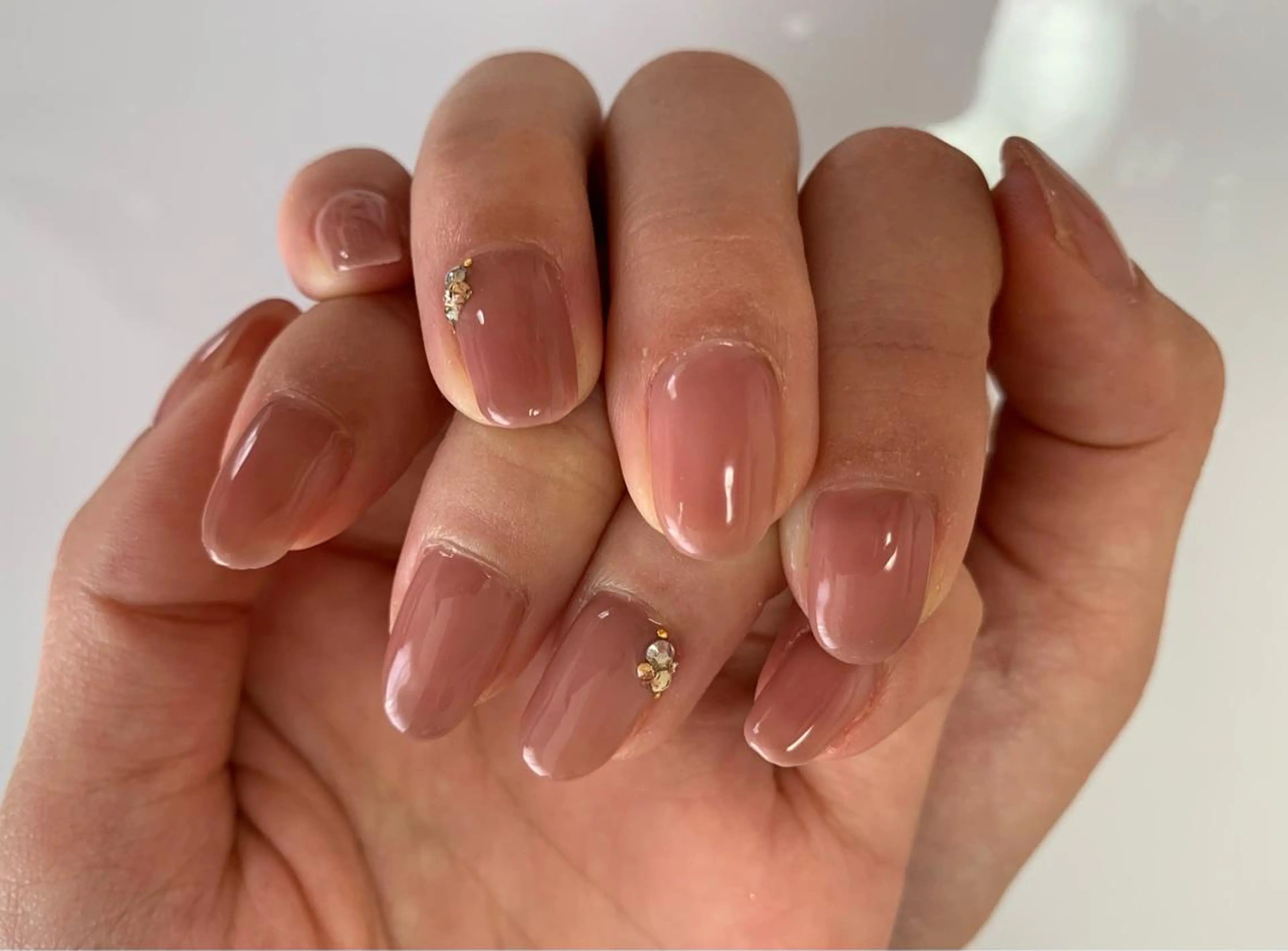 ネイル ボルドー ストーンネイル noheanail YONEDAのネイルデザイン