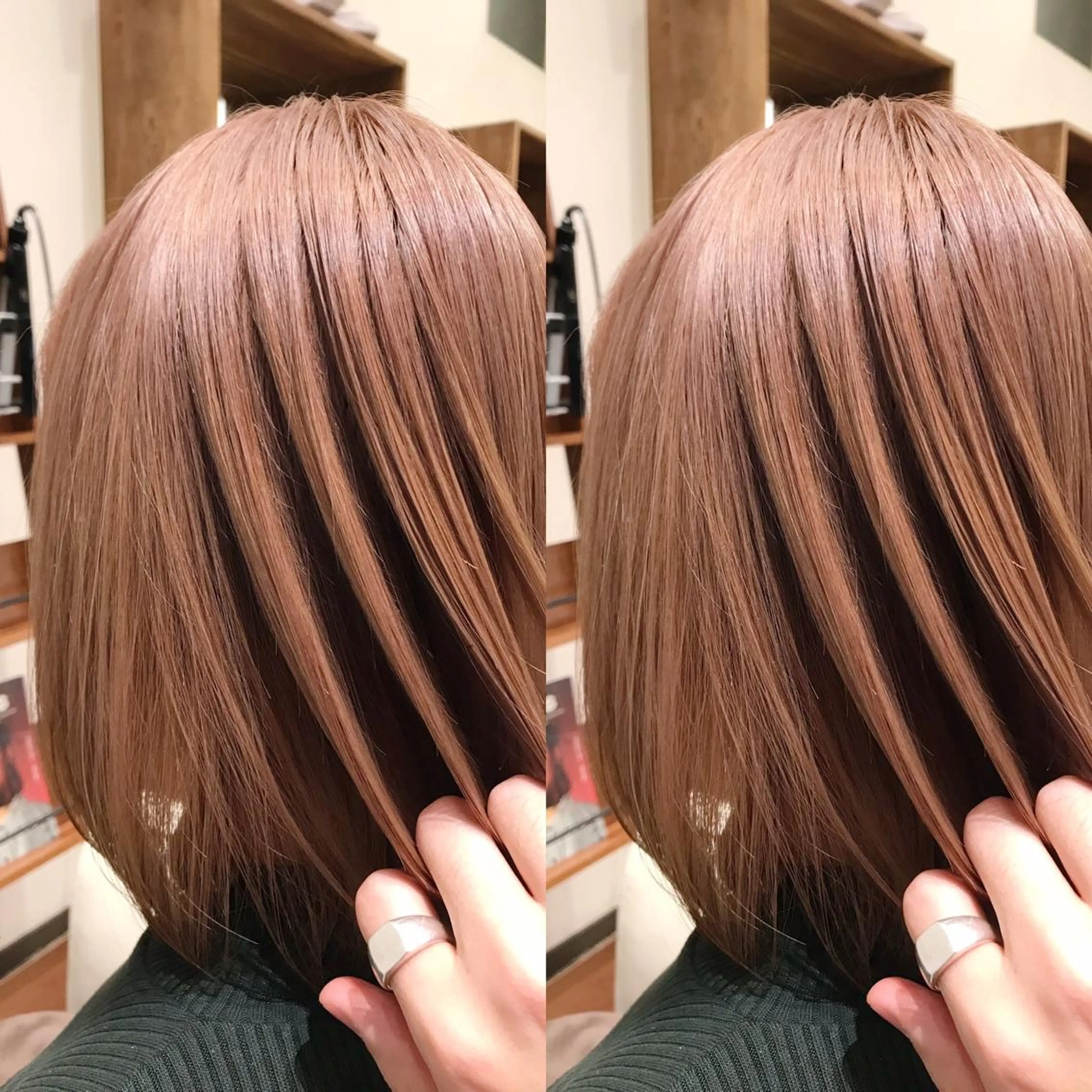 ミディアム カラー ヘアカラー トリートメント 入江 允のヘアスタイル