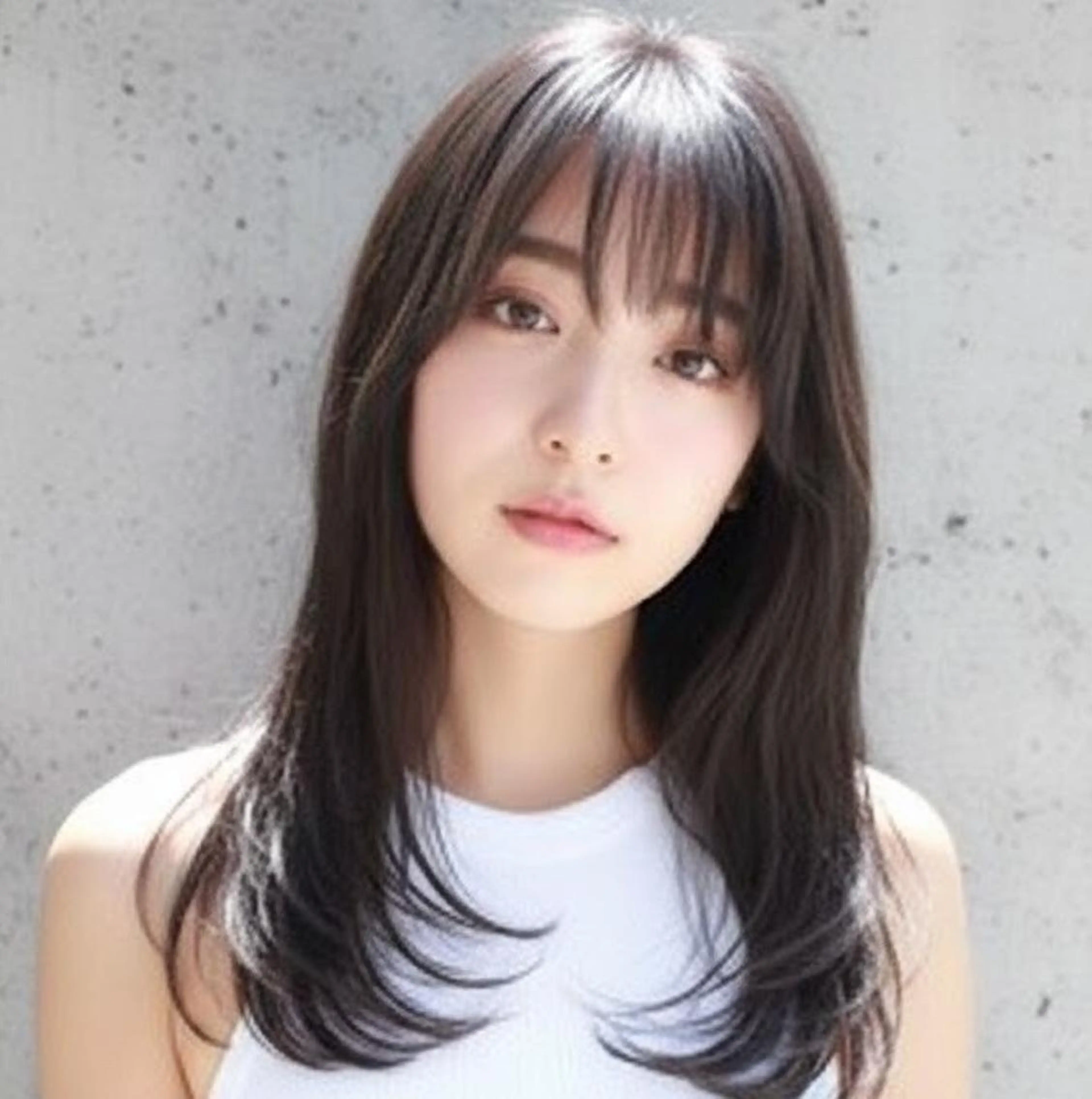 セミロング 切りっぱなしボブ ショートボブ ボブ くびれヘア 顔まわりレイヤー カット 👾坂田 天音👾のヘアスタイル