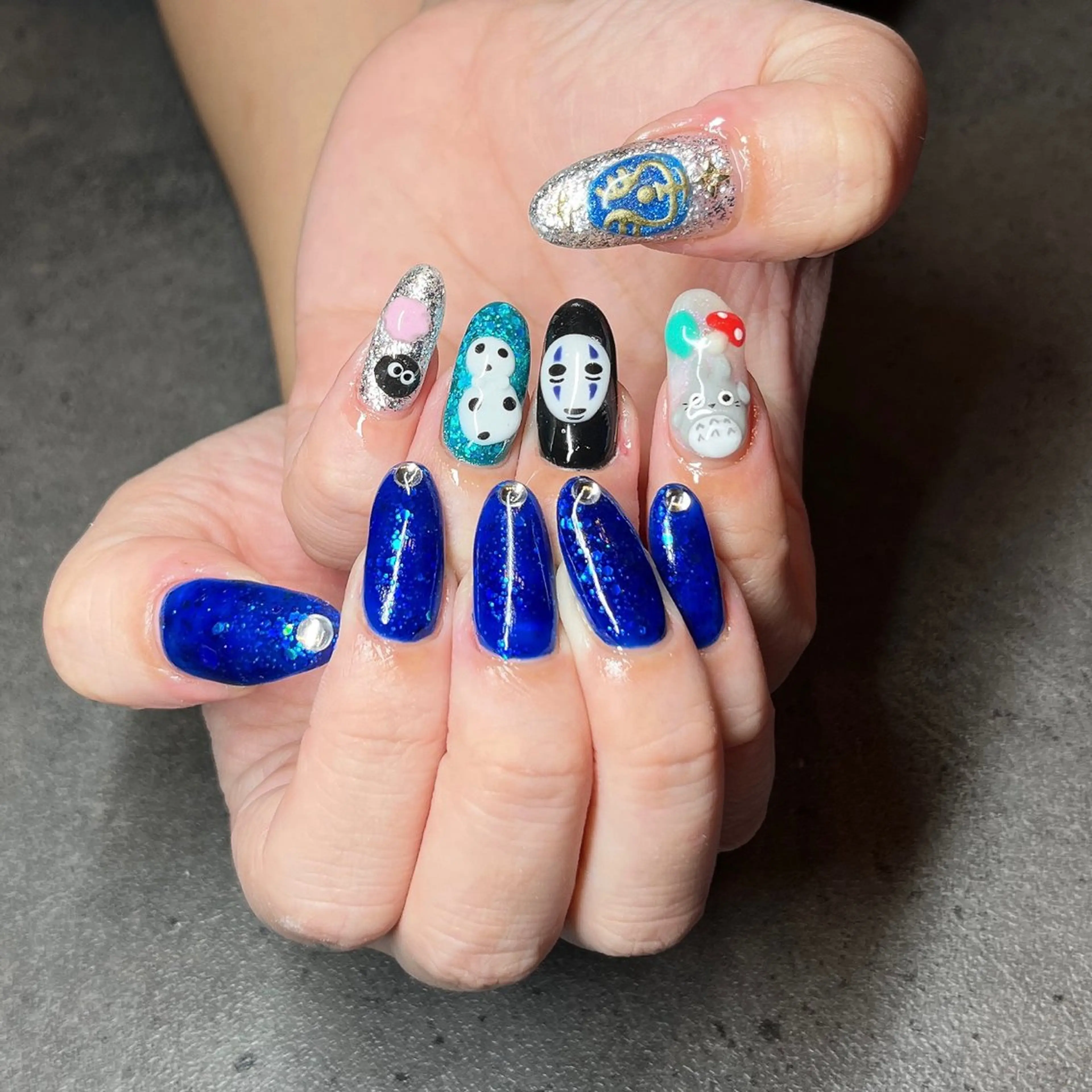 ネイル ジェルネイル ロングネイル しば まなみのネイルデザイン