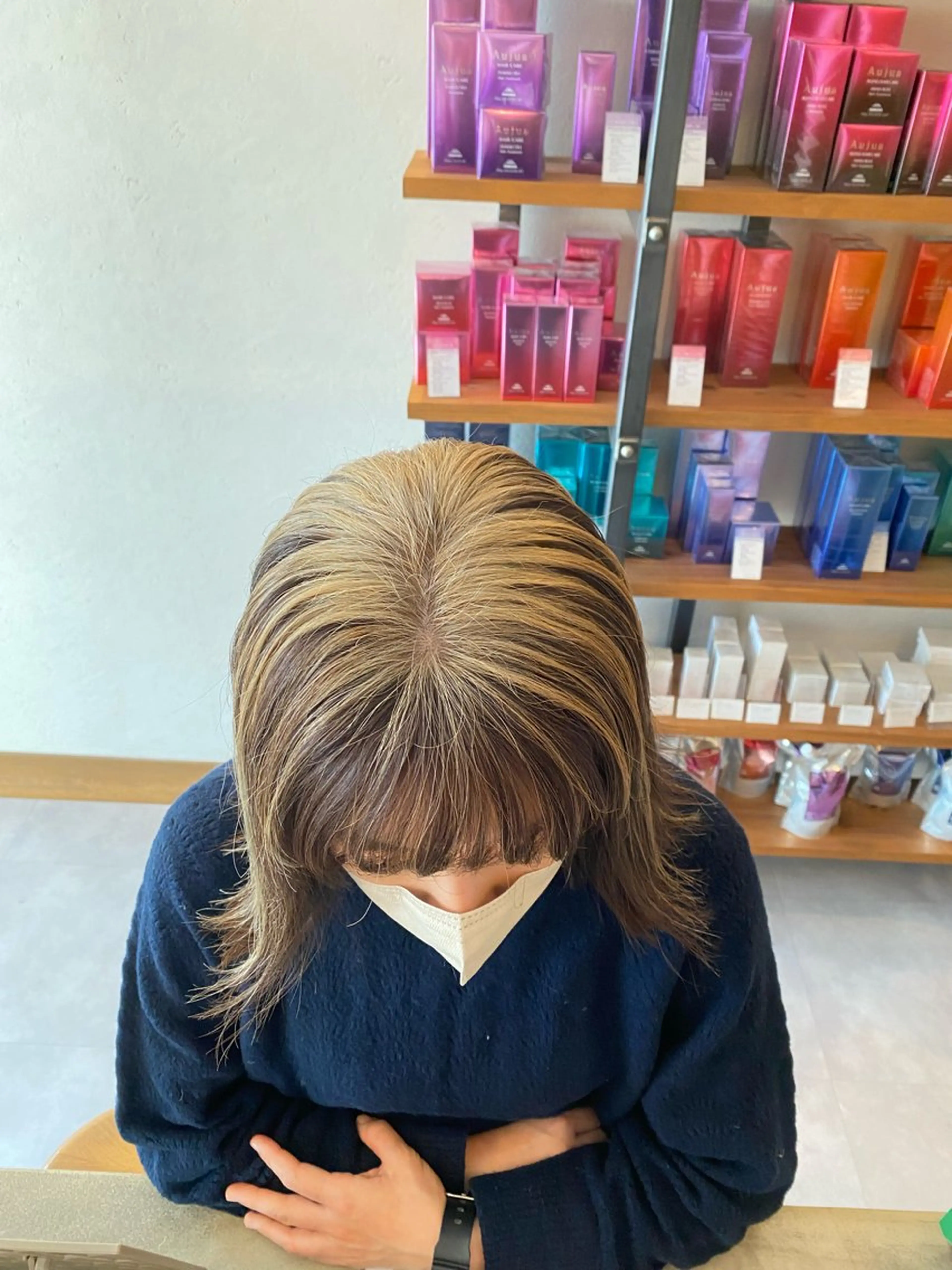 🍪カット+マグネットブリーチハイライトカラー+Aujua5stepトリートメント🍪の写真