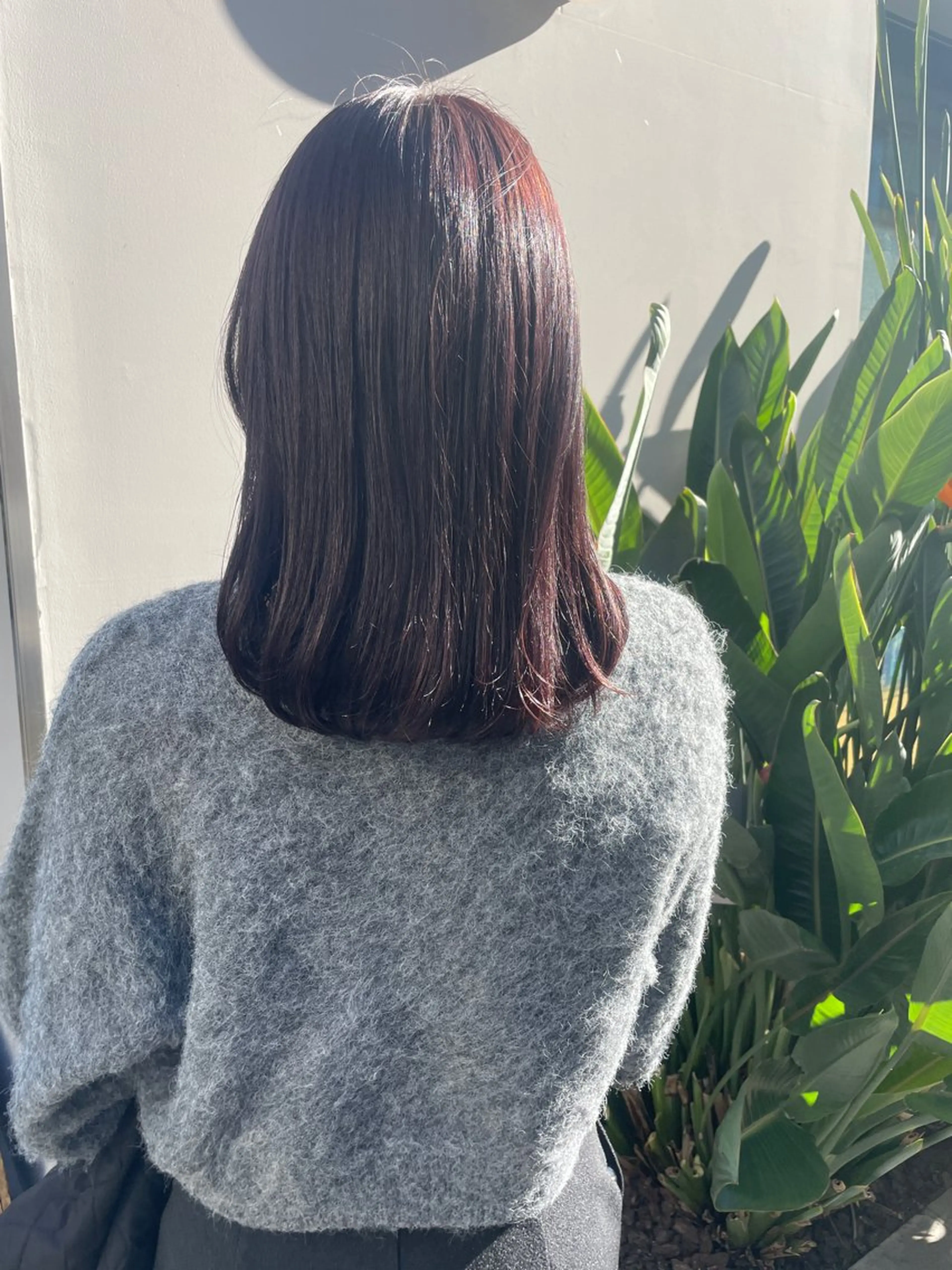 セミロング ヘアカラー HARUKA /透明感カラーのヘアスタイル