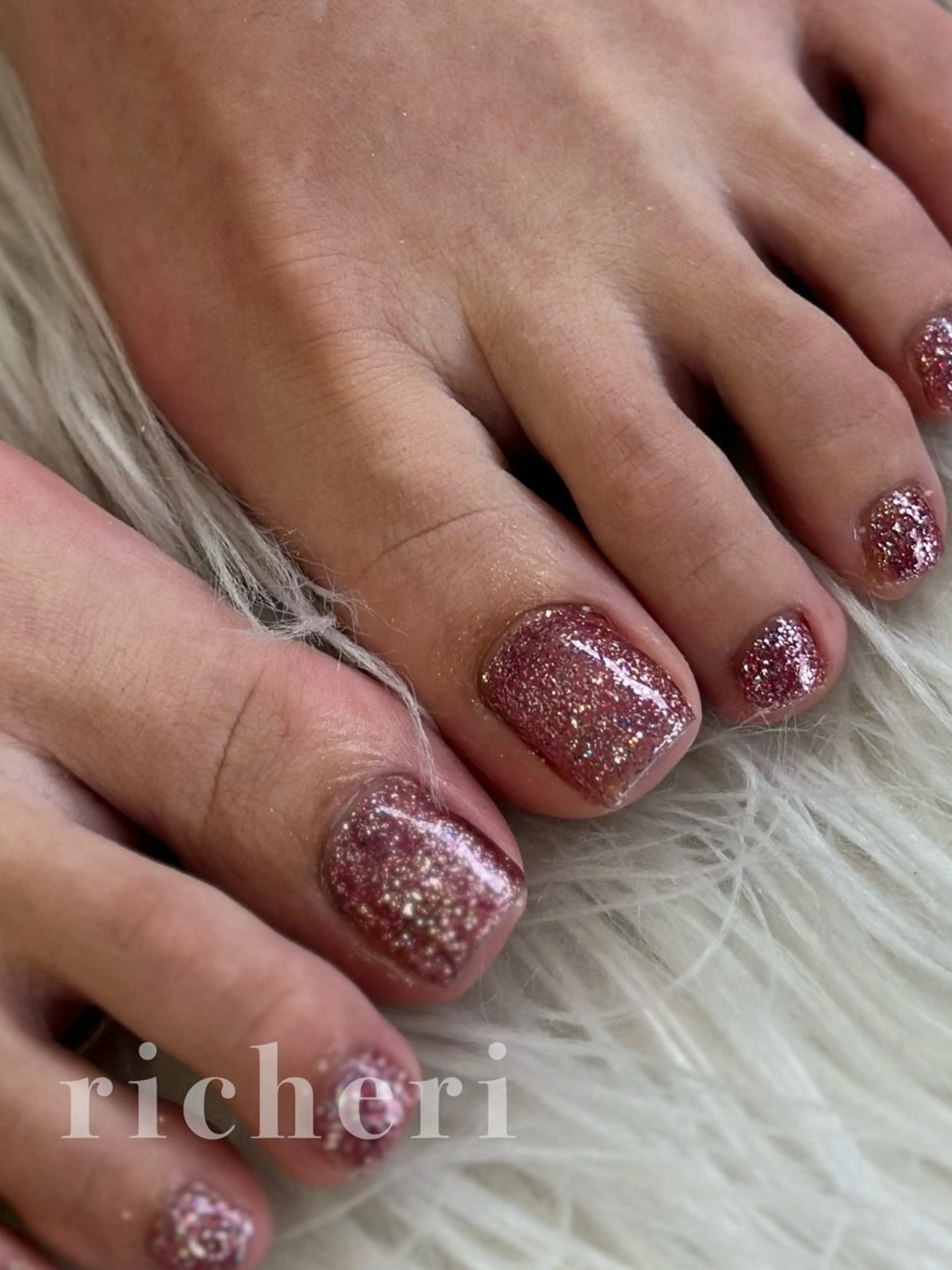 【丁寧ケア/フィルイン】フット ワンカラーの写真