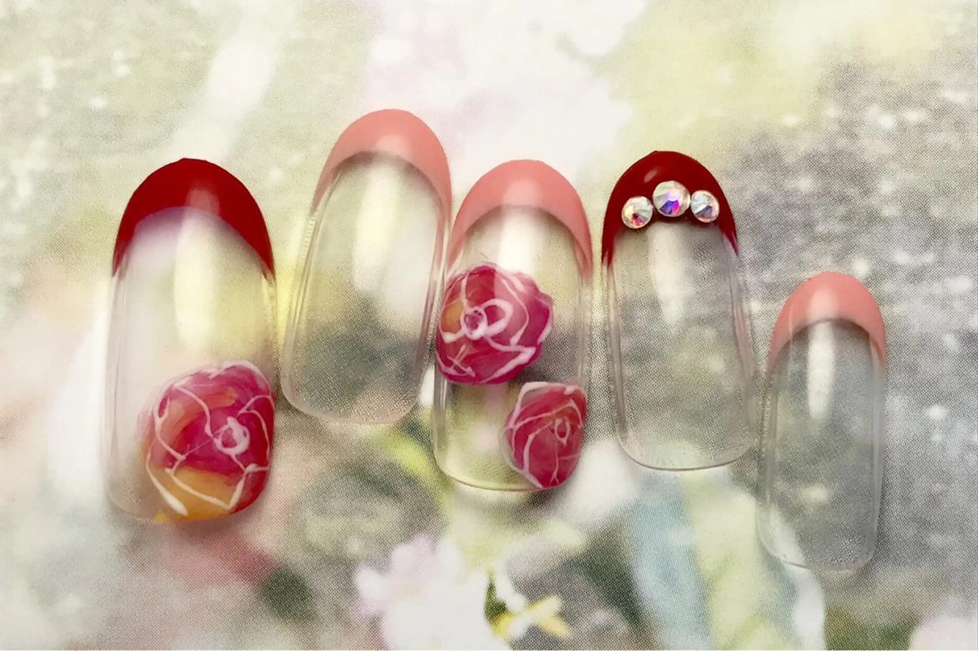 ネイル ストーンネイル Verest 西荻窪のネイルデザイン