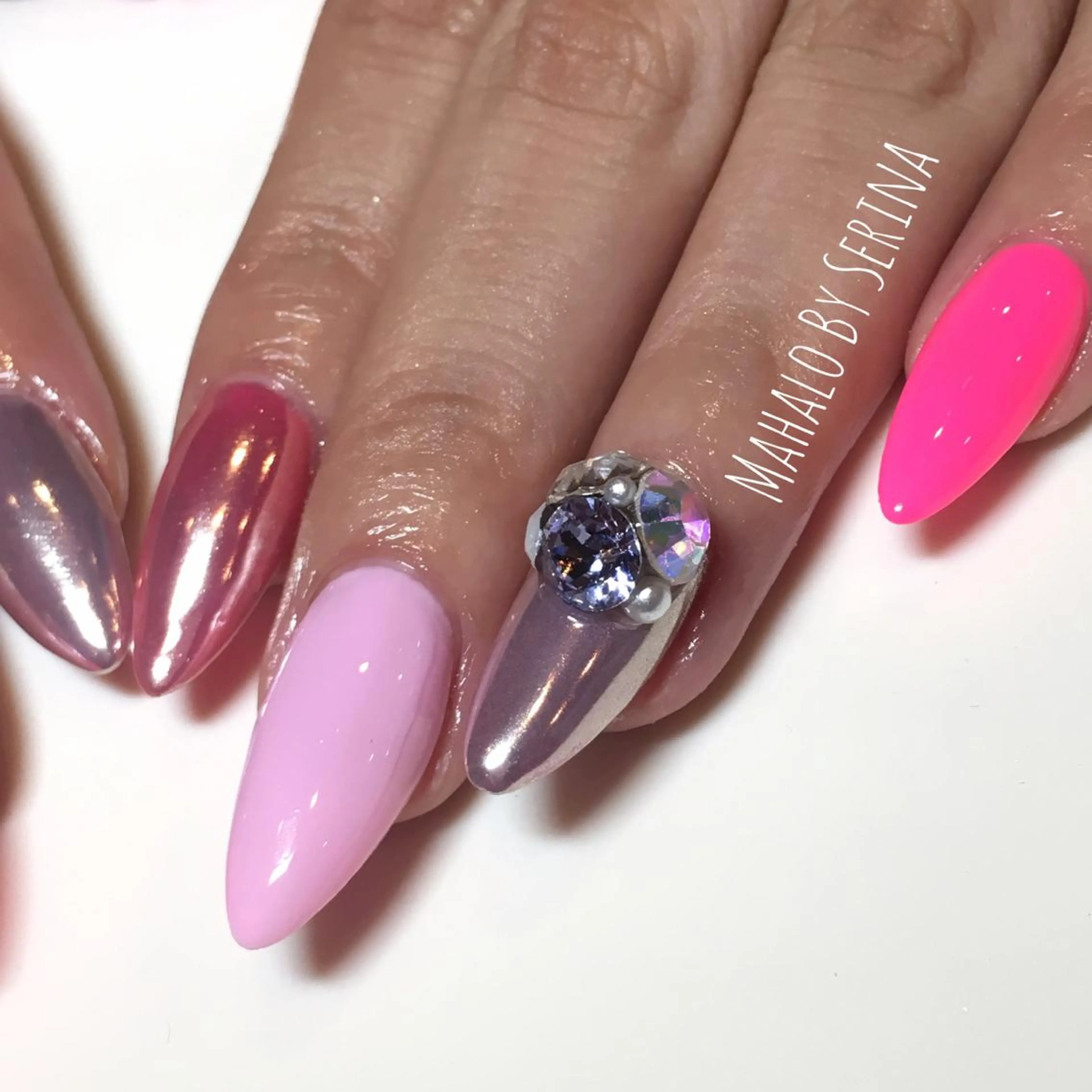 ロング カラー ネイル SUNNY BAE. SERINAのネイルデザイン