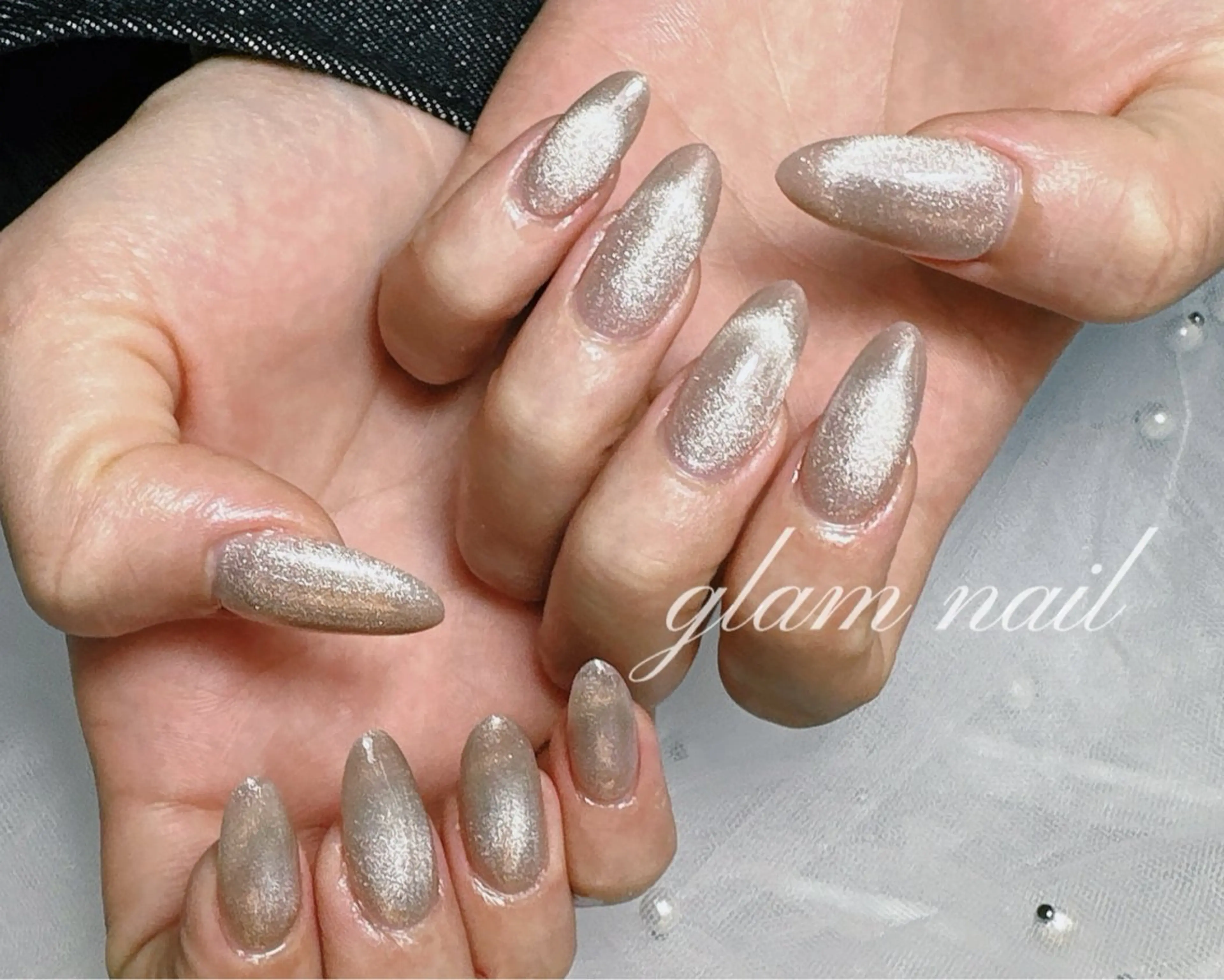 ネイル エツメ💅 長さだし🎀デザインのネイルデザイン