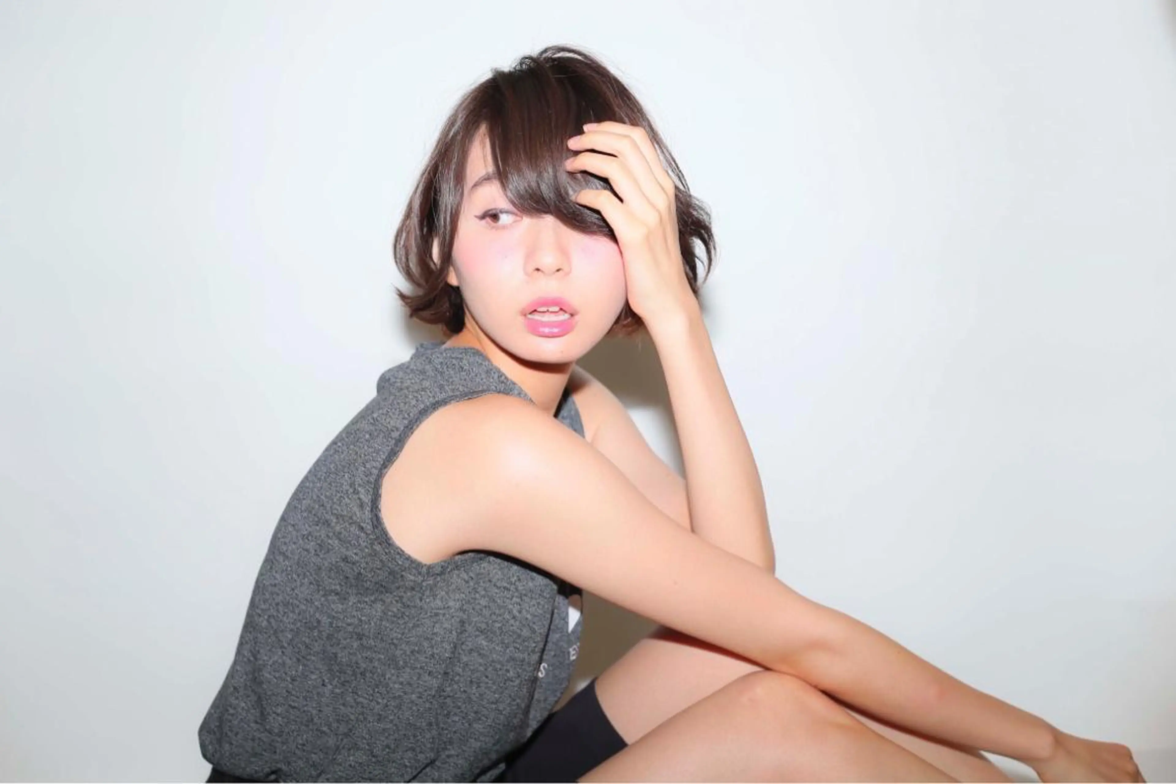 ショート カラー モテ髪透明感❤️ デイズヘアカラーのヘアスタイル