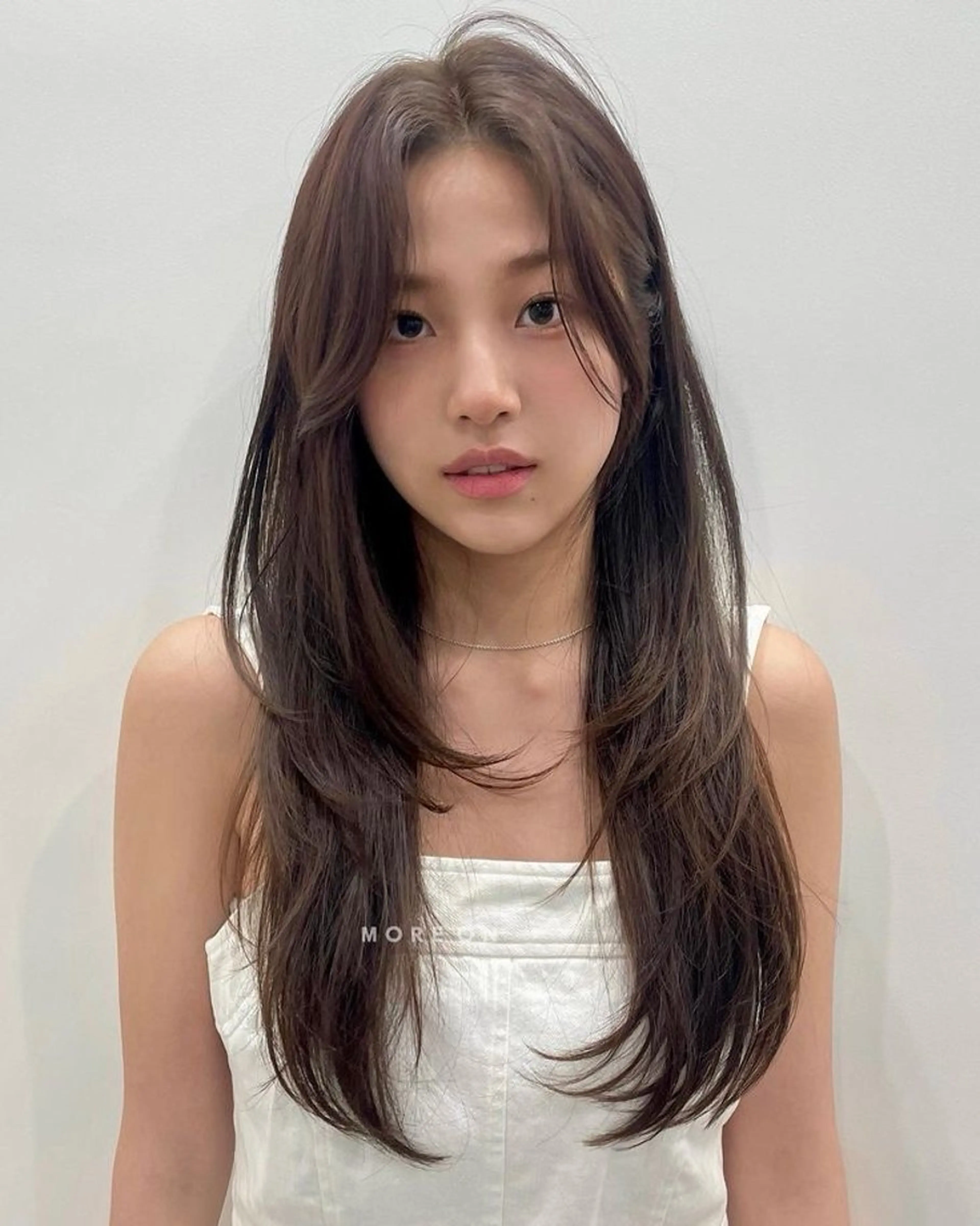 ロング カット レイヤー/ボブ /韓国風/清水凜のヘアスタイル