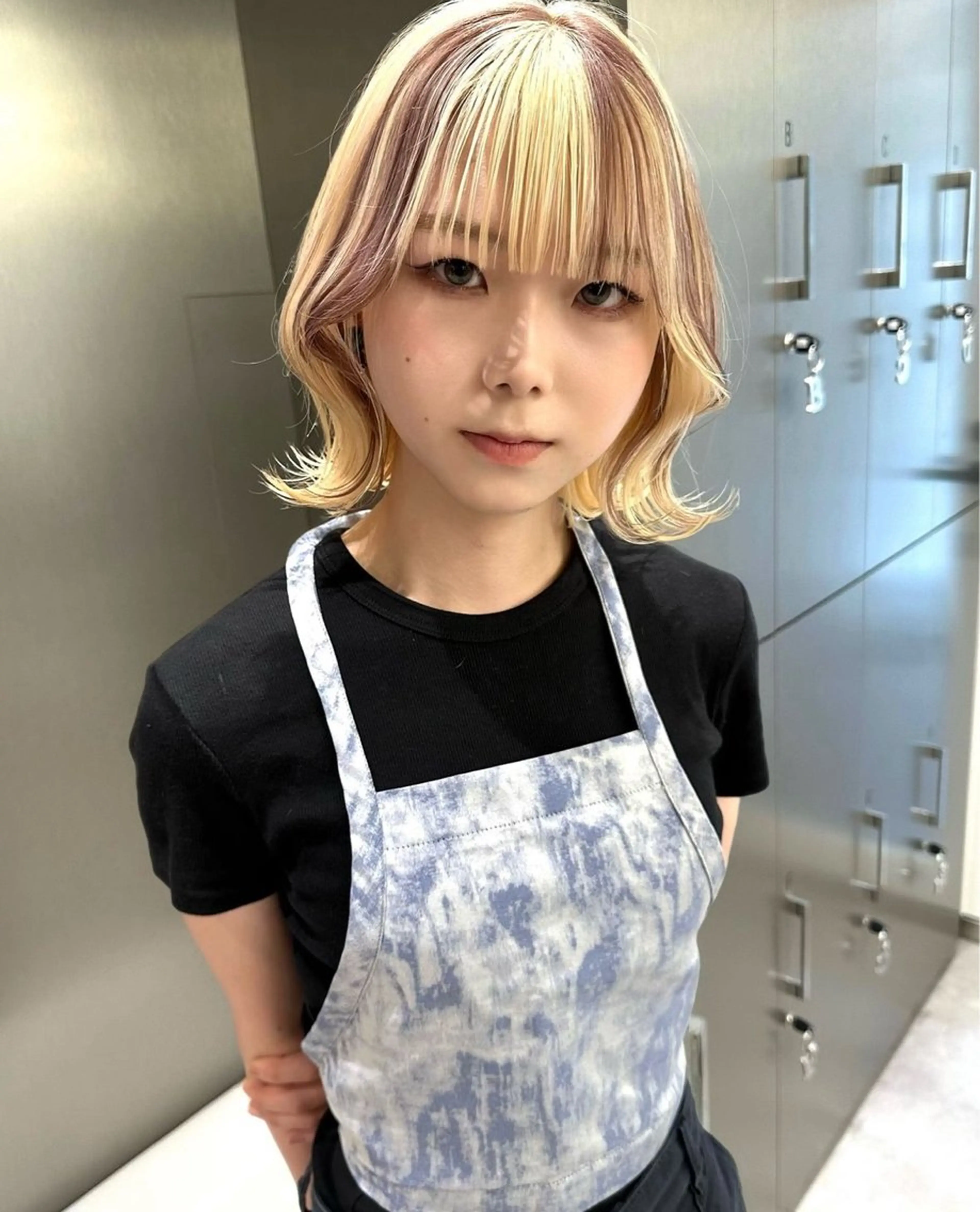 【ワンポイントカラー🌸】1ブリーチ+デザインカラー+外部補習トリートメントの写真