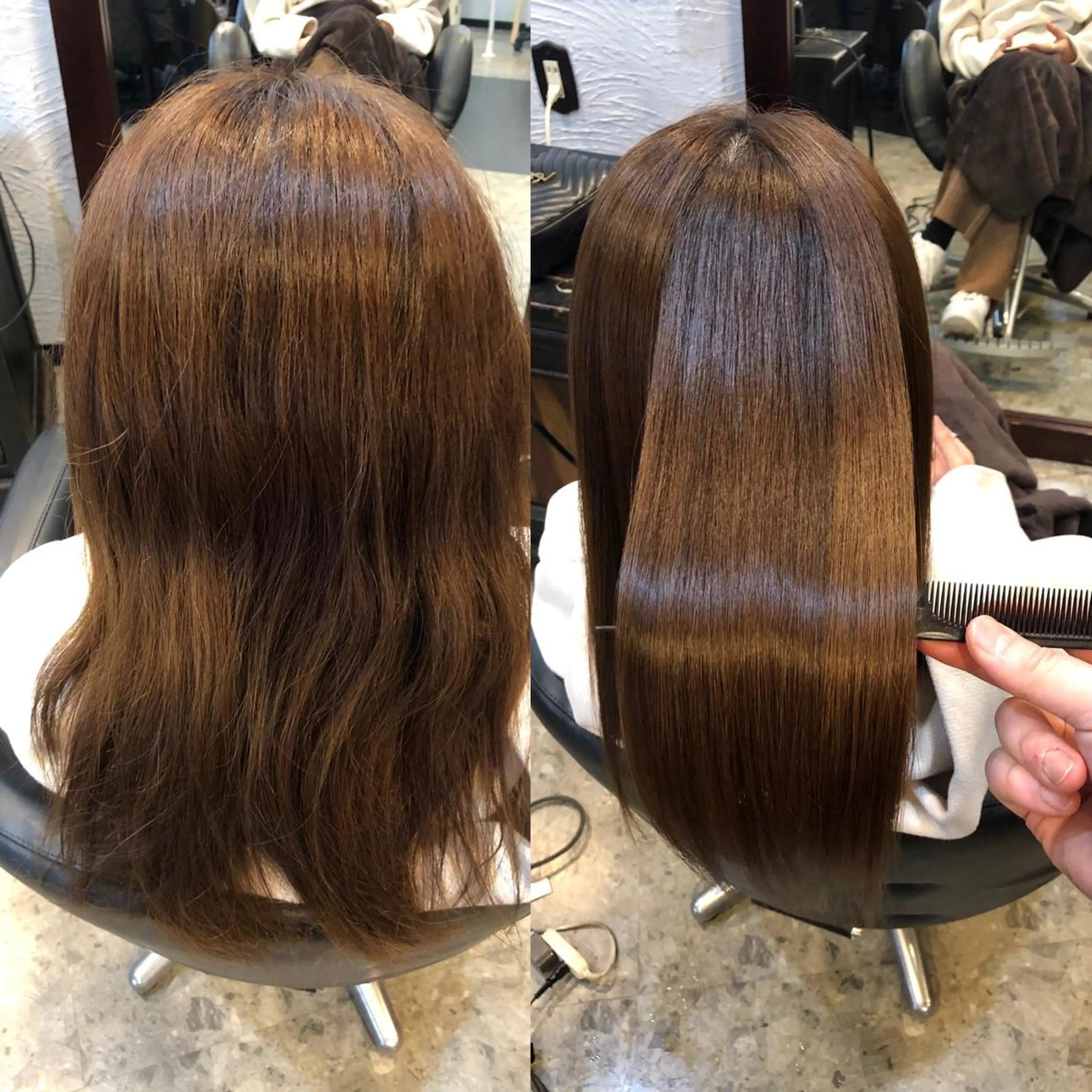 セミロング 縮毛矯正 トリートメント 高木 達也のヘアスタイル