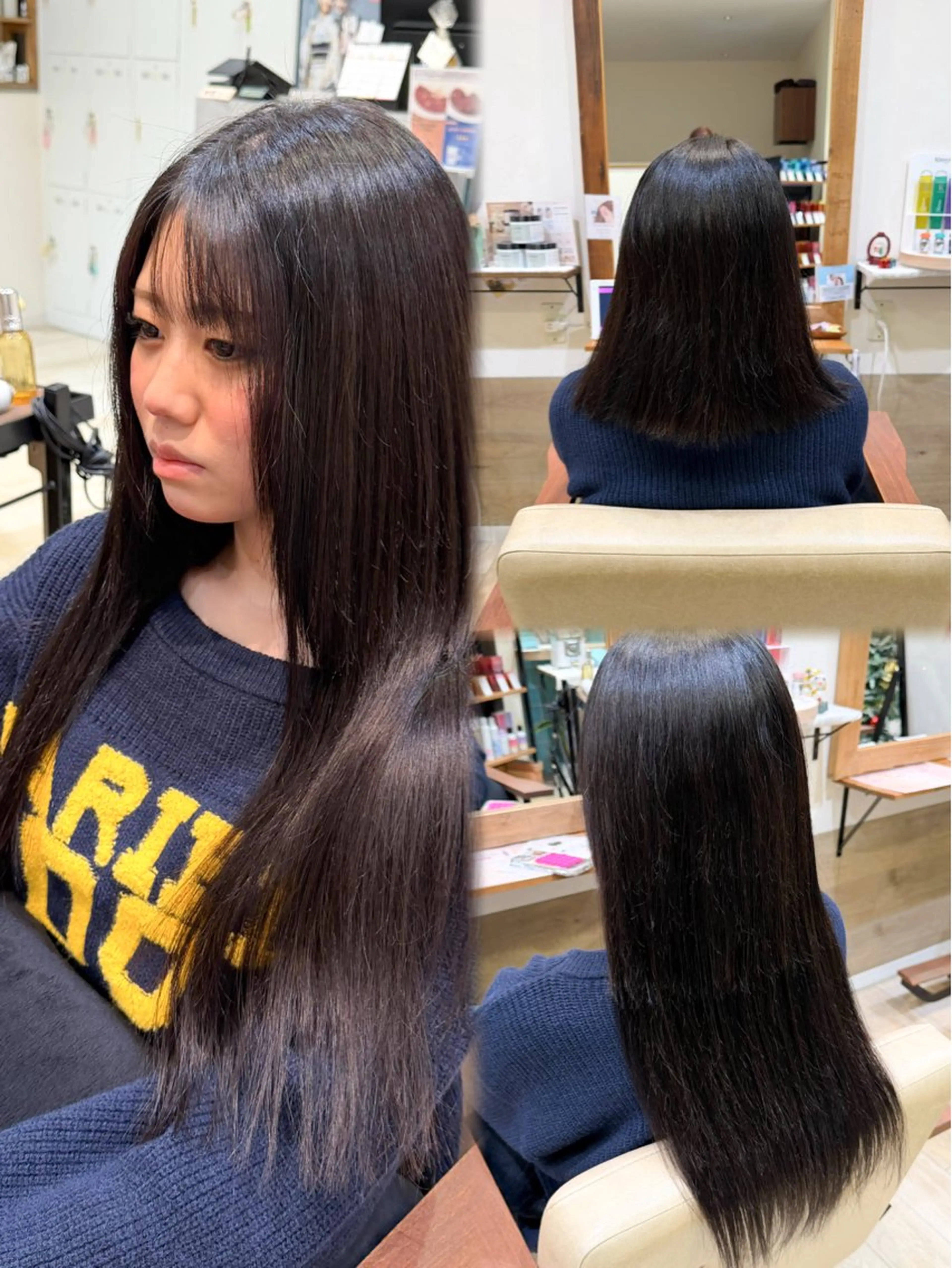 【冬限定】🎀長さ出しシールエクステ60本（45センチ）の写真