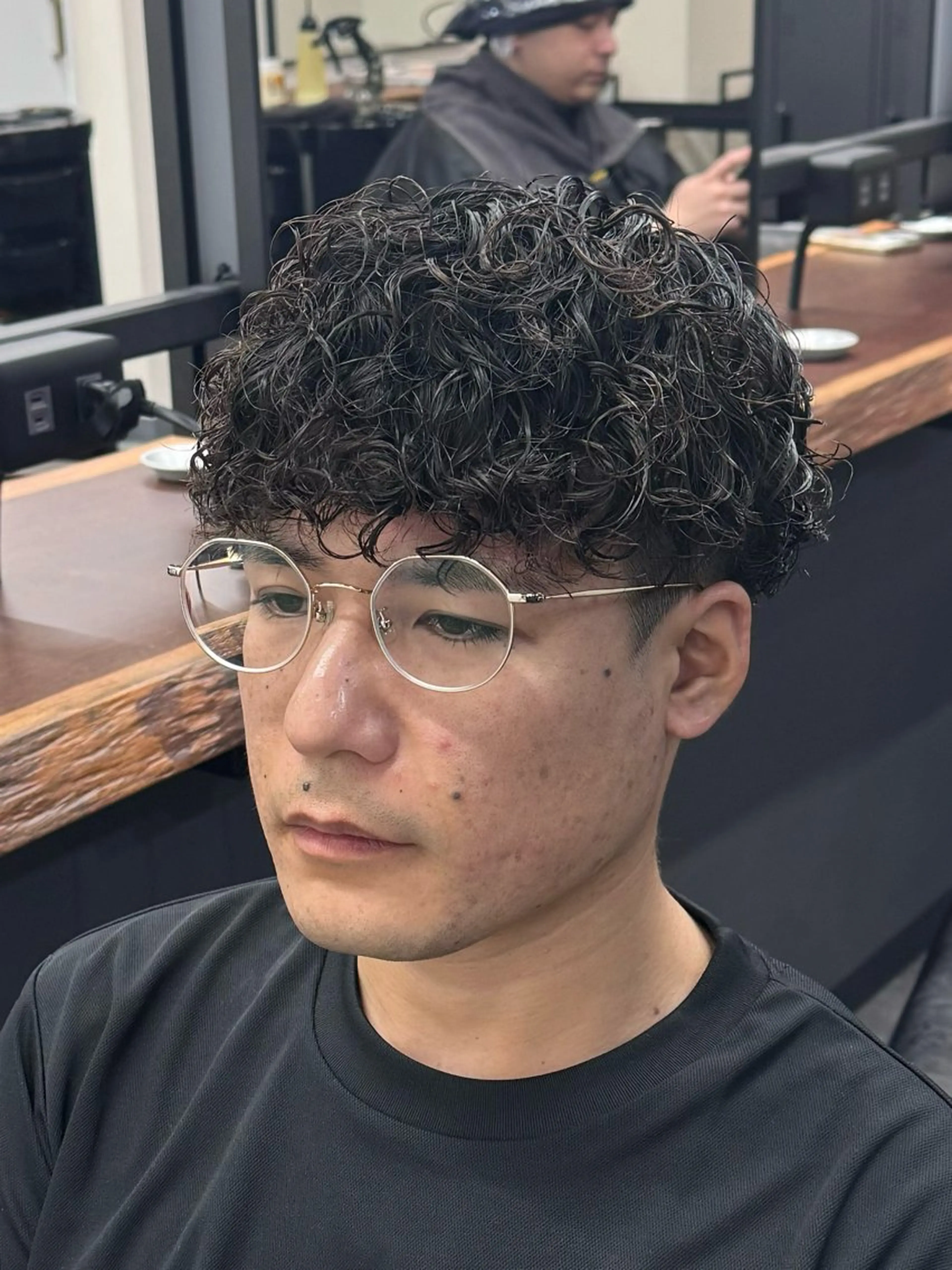 パーマ メンズ メンズパーマ プードルパーマ プードルパーマ 柏メンズカットパーマ NO.1タイチのヘアスタイル