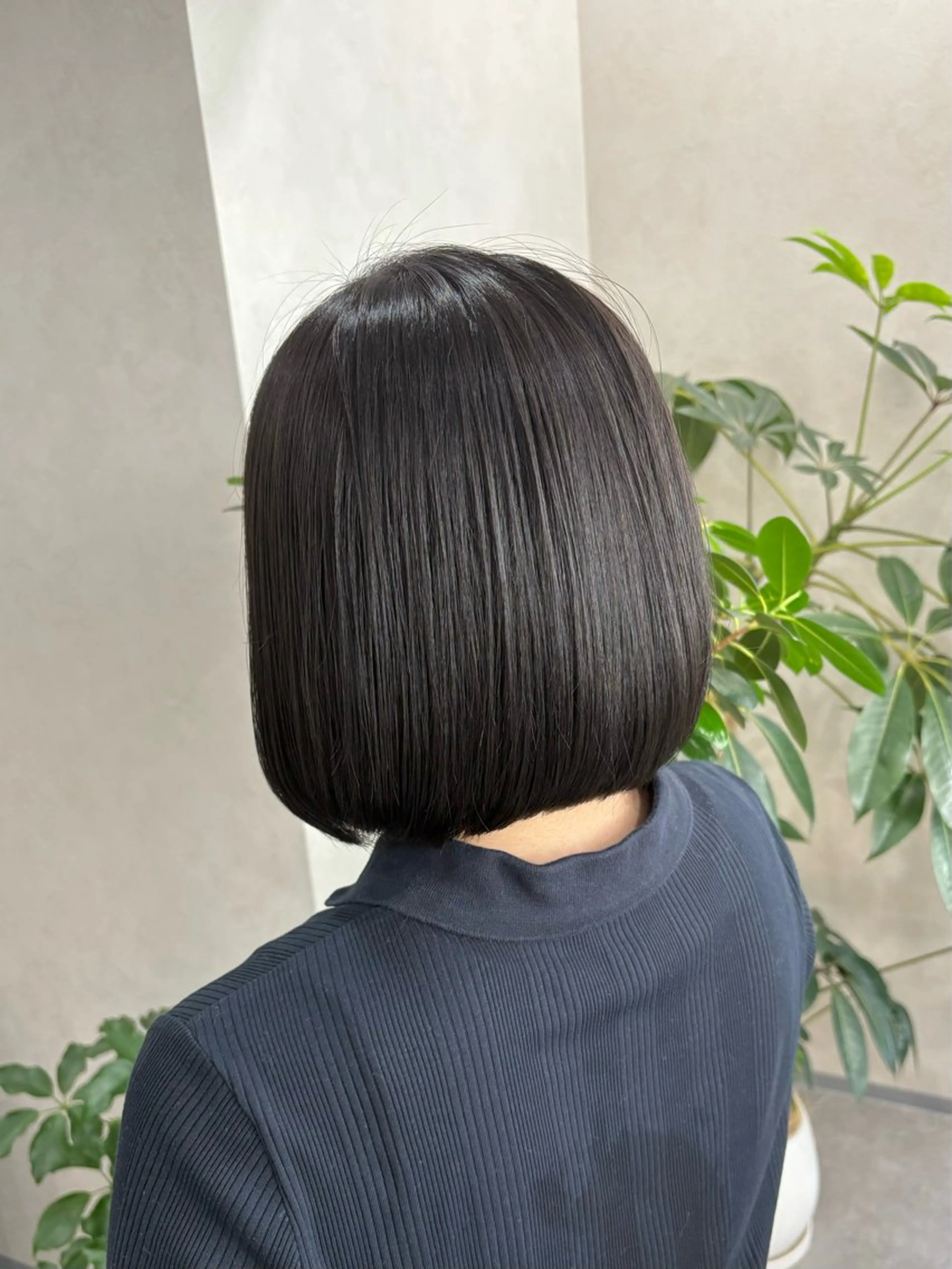 ショート カラー 黒髪 ボブ カット ヘアカラー トリートメント qumu 横浜所属・透明感カラー/ボブ /ショート🌿神永のヘアスタイル
