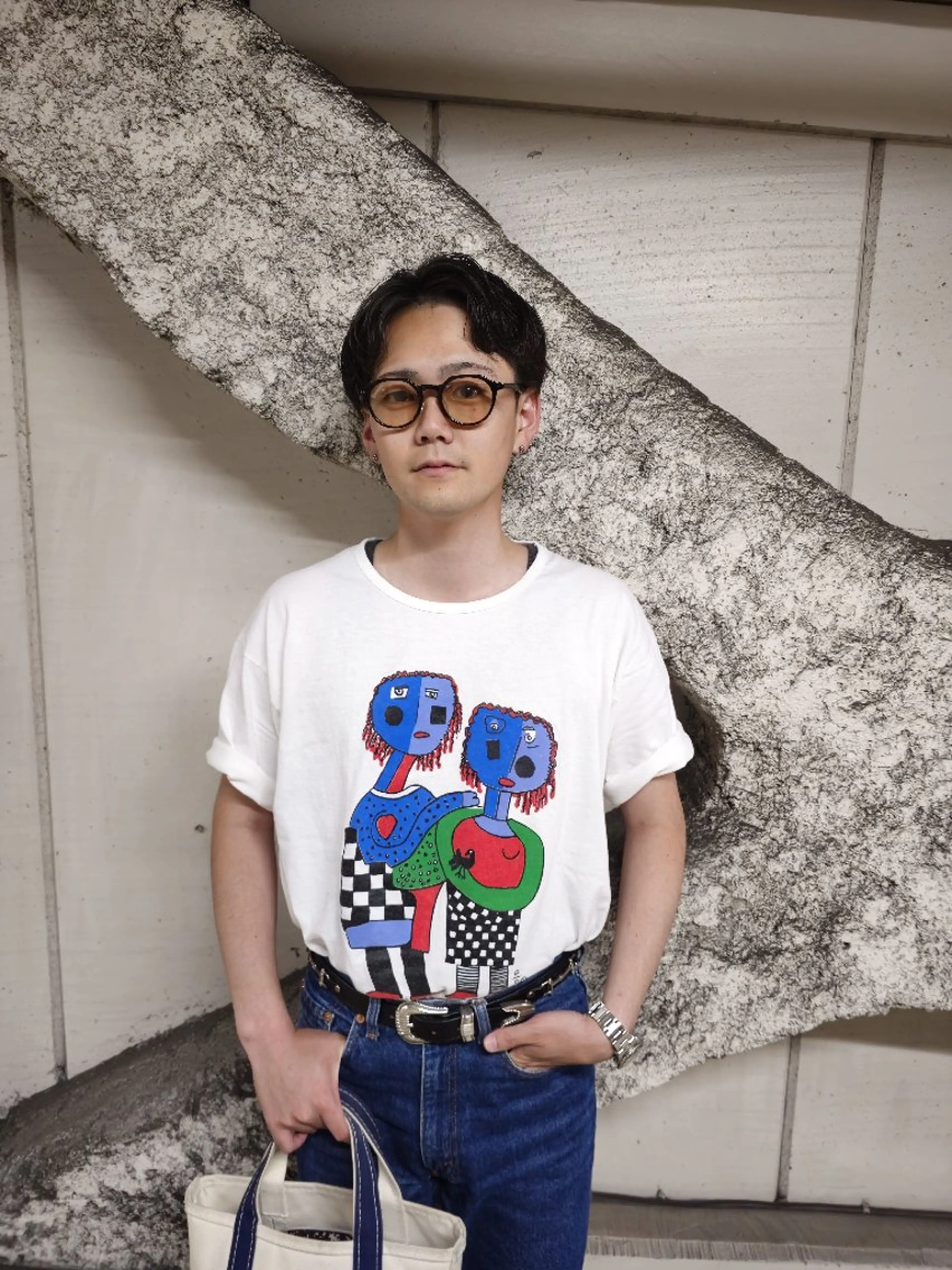 メンズ パーマ OMA　片岸 信征のヘアスタイル