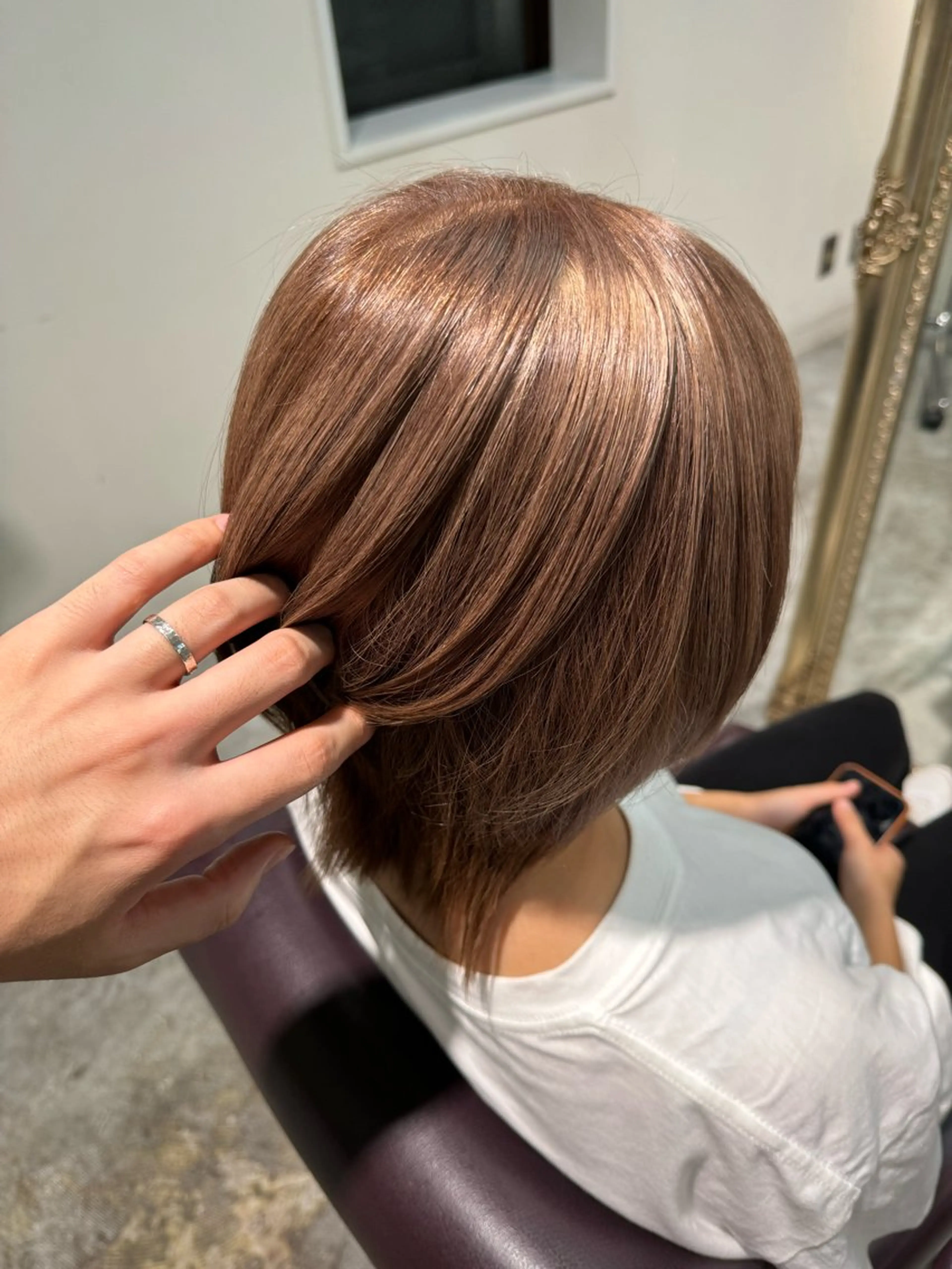 ミディアム カラー ブリーチ ケアブリーチ AMRITA所属・men'sｶｯﾄ ﾊﾟｰﾏ🫧ｼｵﾝのヘアスタイル