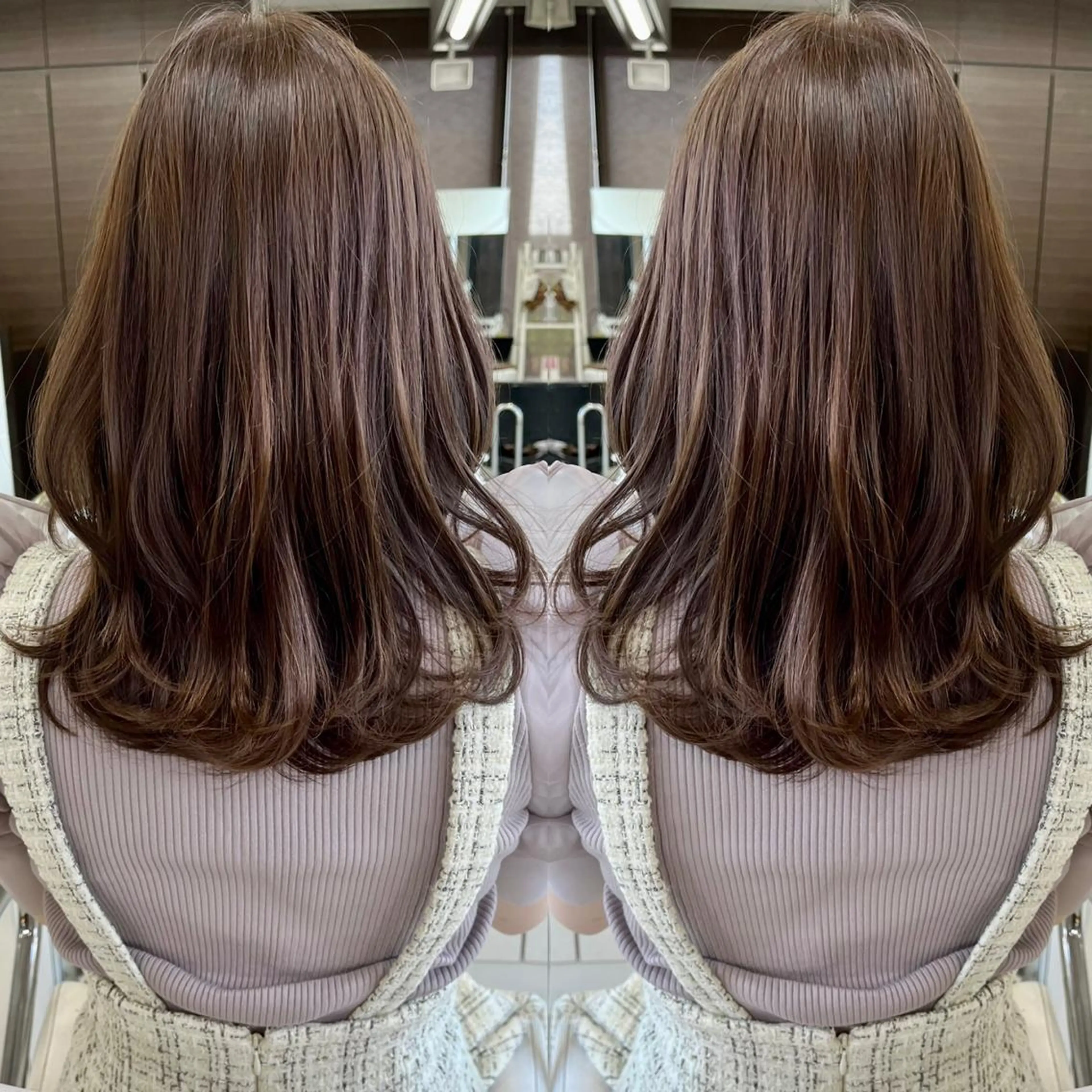 ミディアム カラー レイヤーカット カット ヘアカラー トリートメント BOOTH share salon所属・ハタケヤマヨシキ ／BOOTHのヘアスタイル