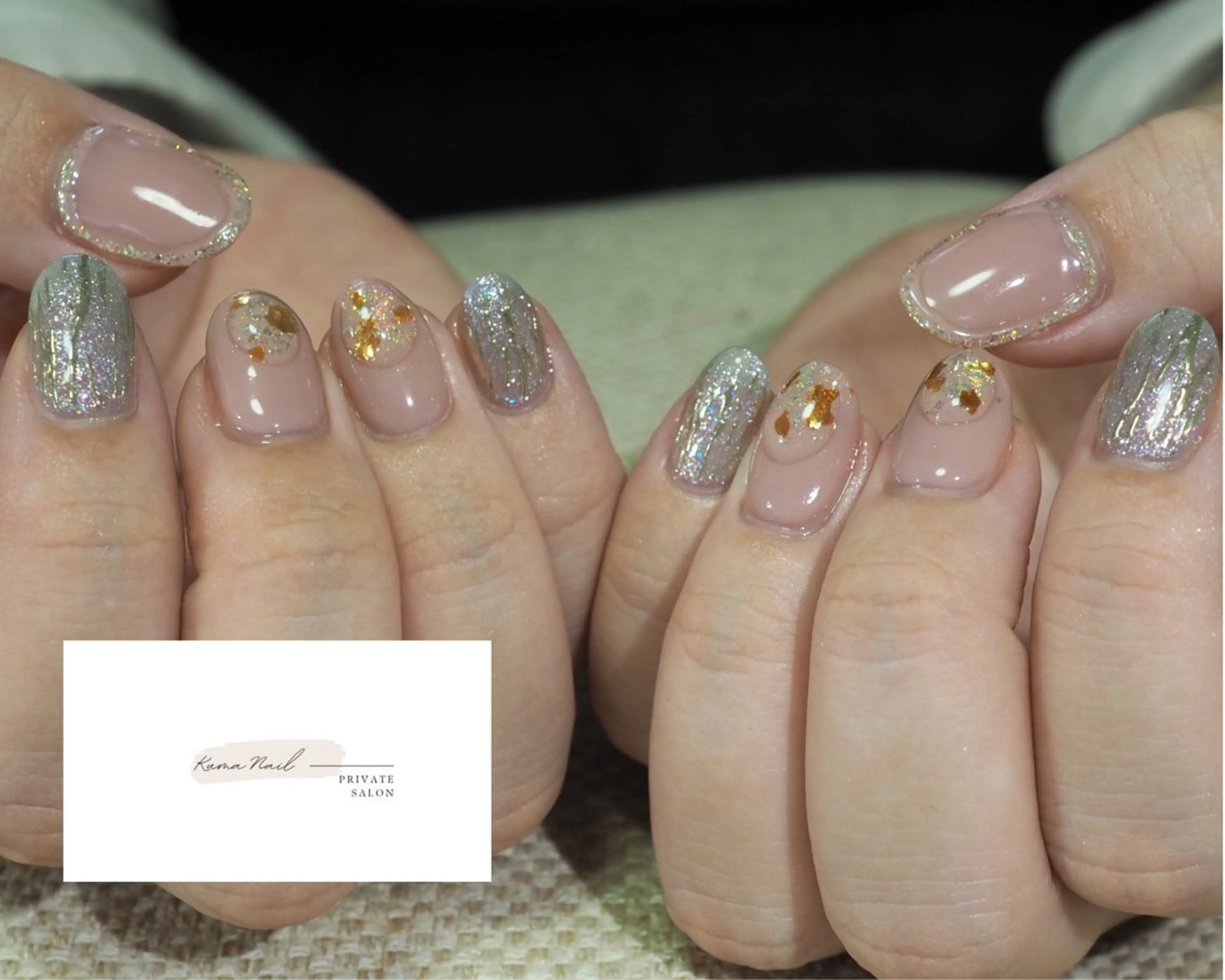 ネイル アートネイル クリアネイル キラキラネイル ミラーネイル ニュアンスネイル 藤が丘/守山/長久手 Kuma Nailのネイルデザイン