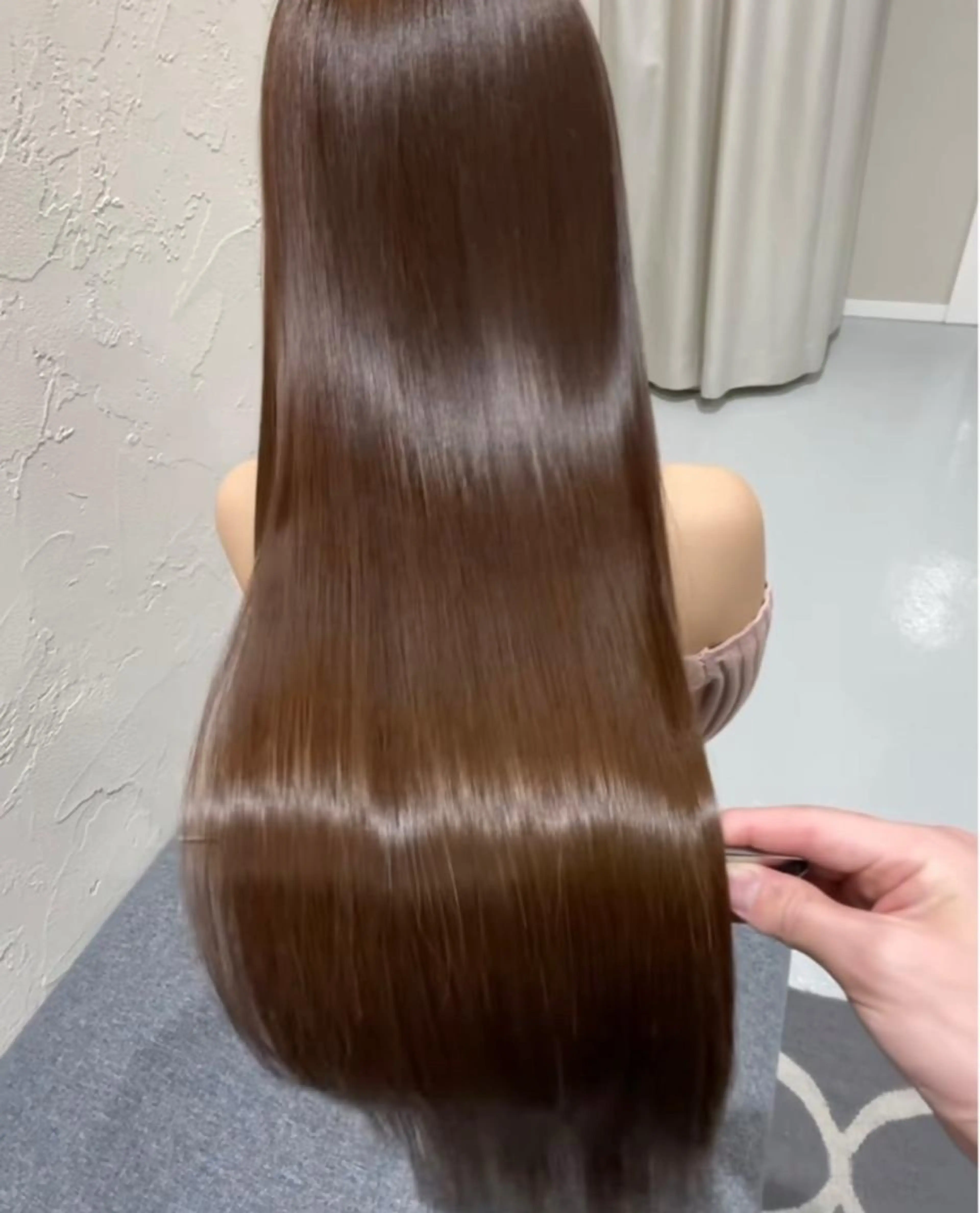 ロング トリートメント 加茂野 緑のヘアスタイル