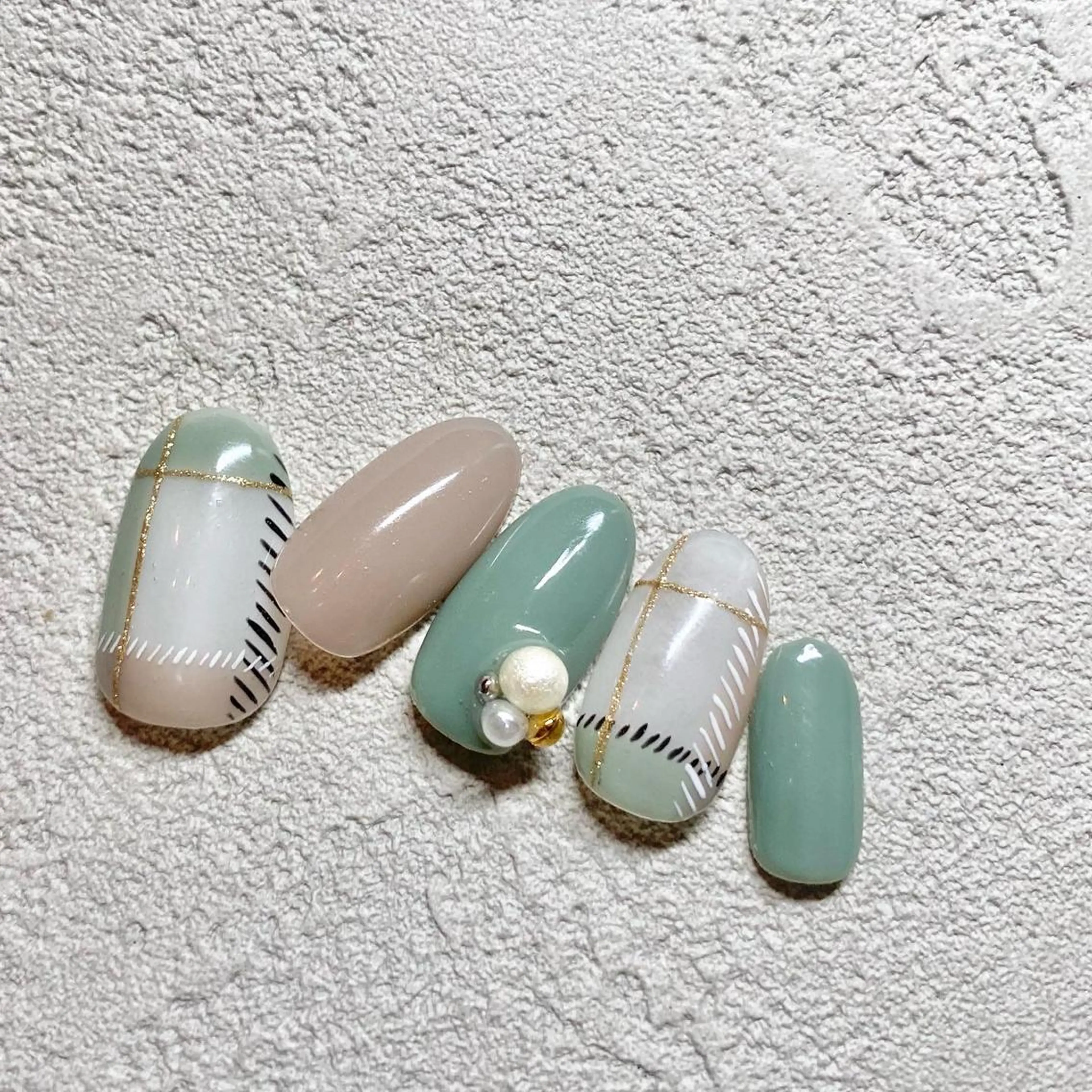 ネイル アートネイル フットネイル ニュアンスネイル 冬ネイル 山田 貴子のネイルデザイン