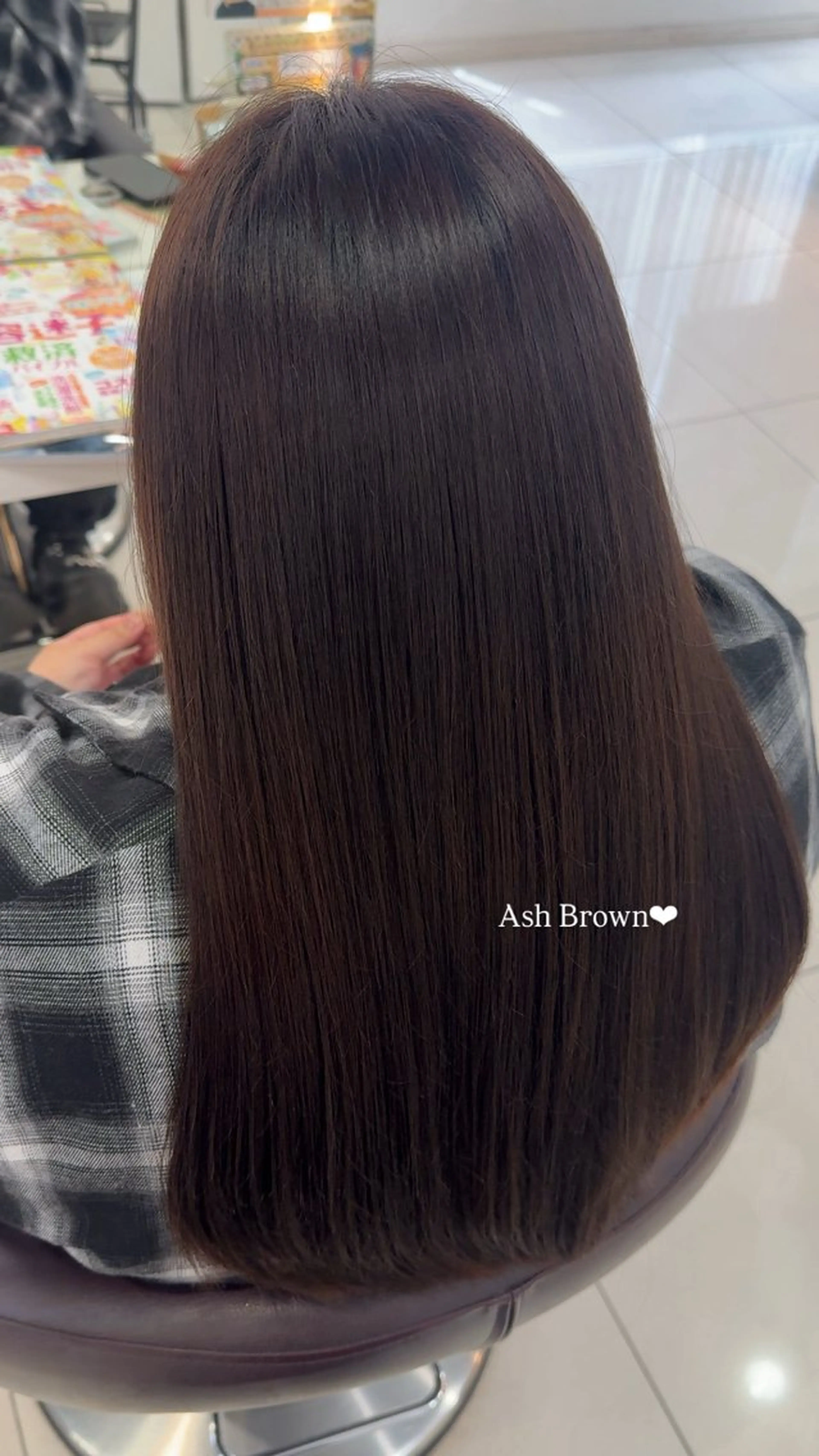 カラー 透明感カラー ヘアカラー 透明感|ストレート| クロスパーマ|はるかのヘアスタイル