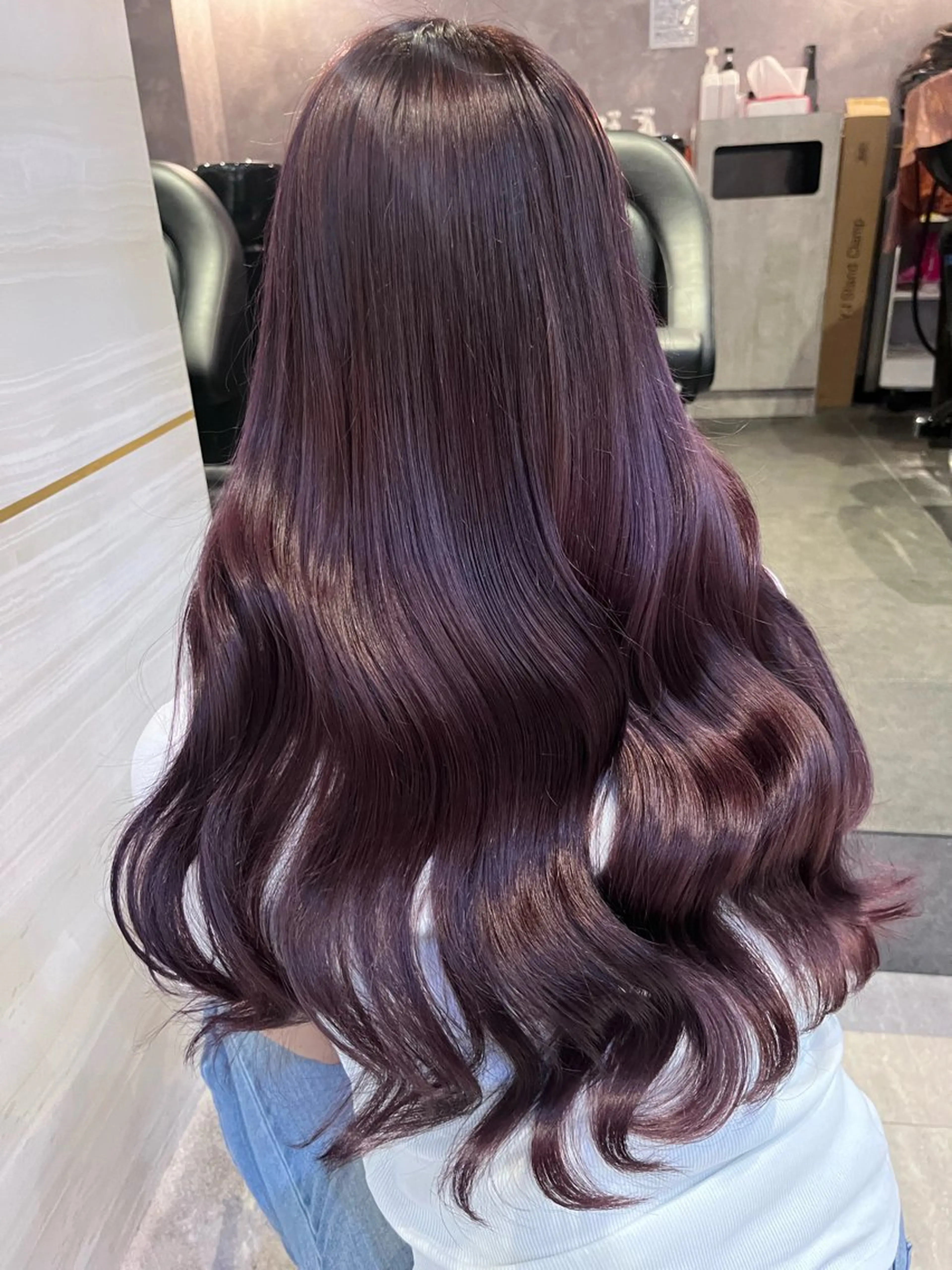 ロング カラー 💘Kurea💘 艶髪/韓国/暗髪のヘアスタイル