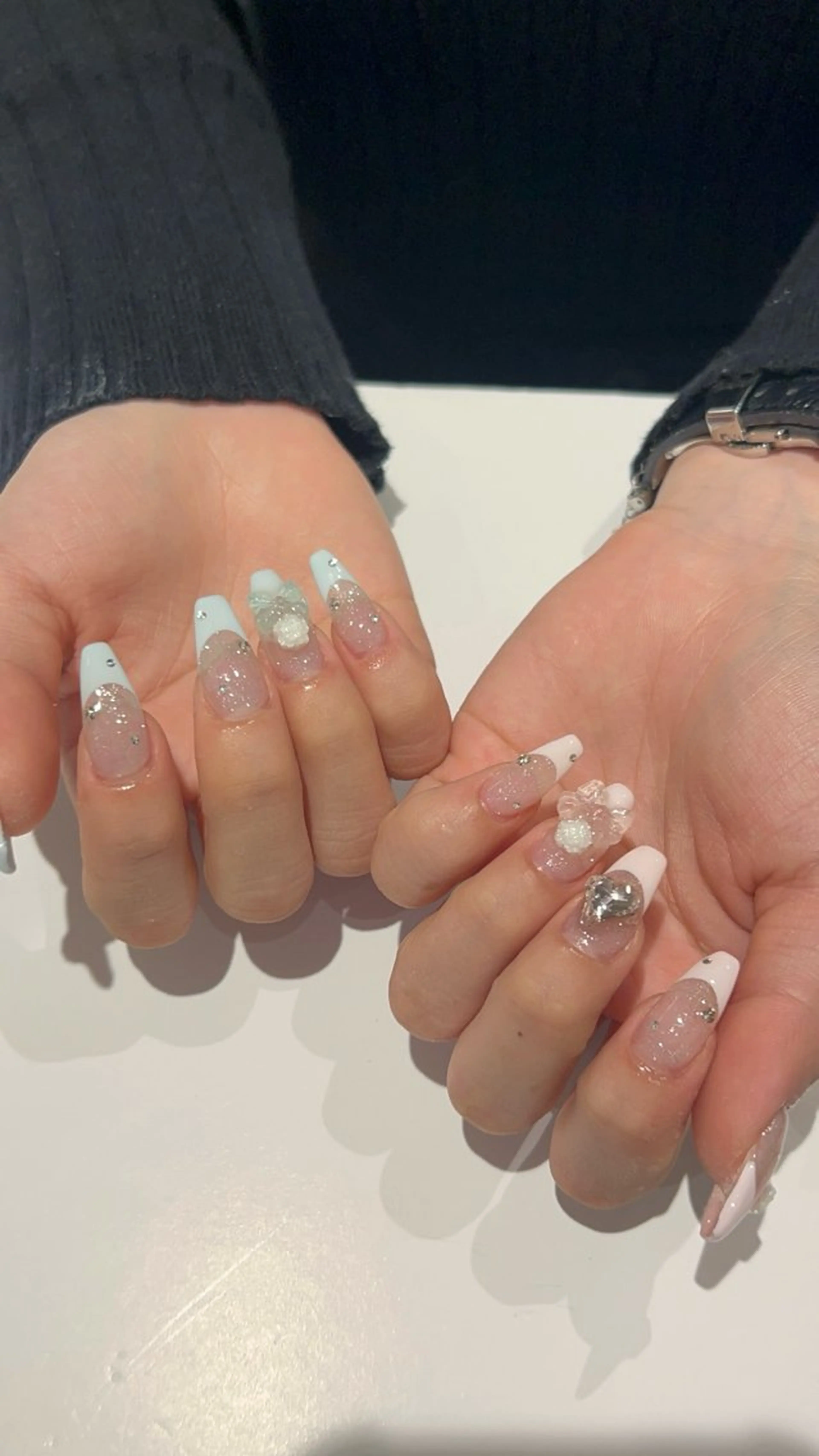 ネイル フラッシュネイル フレンチネイル ハンドネイル plume. noaのネイルデザイン