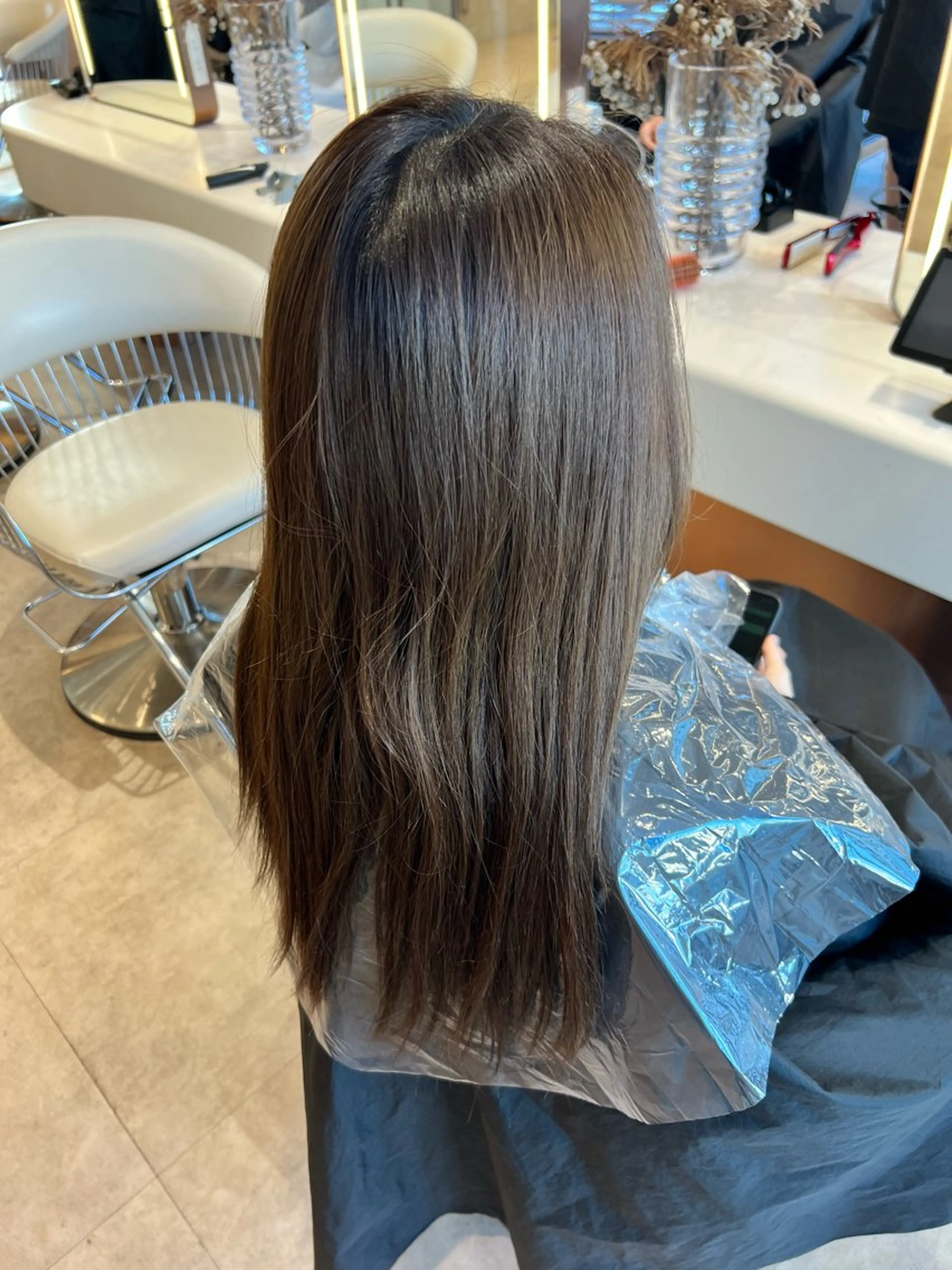 ミディアム カラー ✨髪質改善 縮毛矯正 艶髪 立川 コウキ✨のヘアスタイル