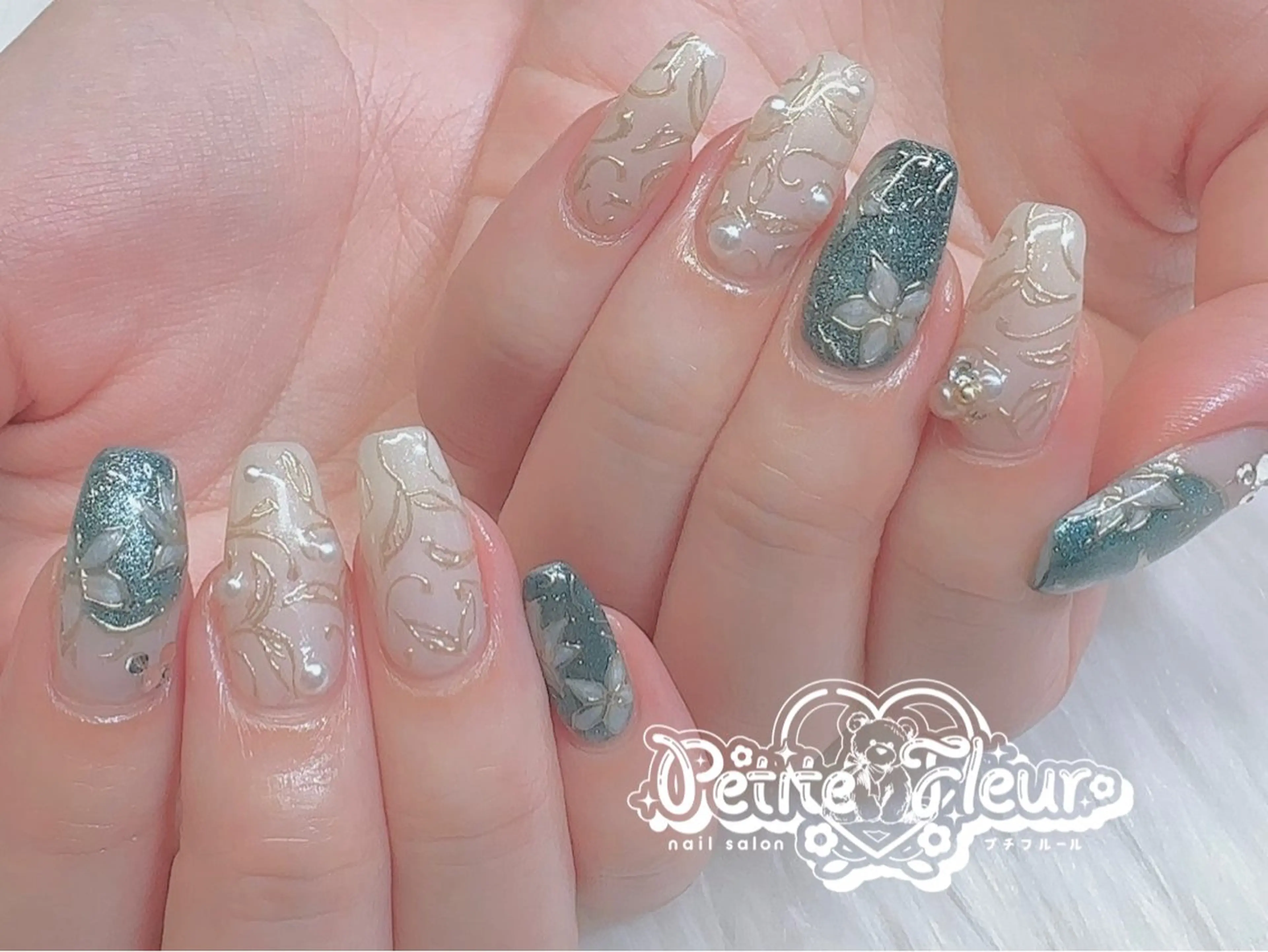 ネイル ハンドネイル ❁⃘*。Petite fleur❁⃘*りさのネイルデザイン