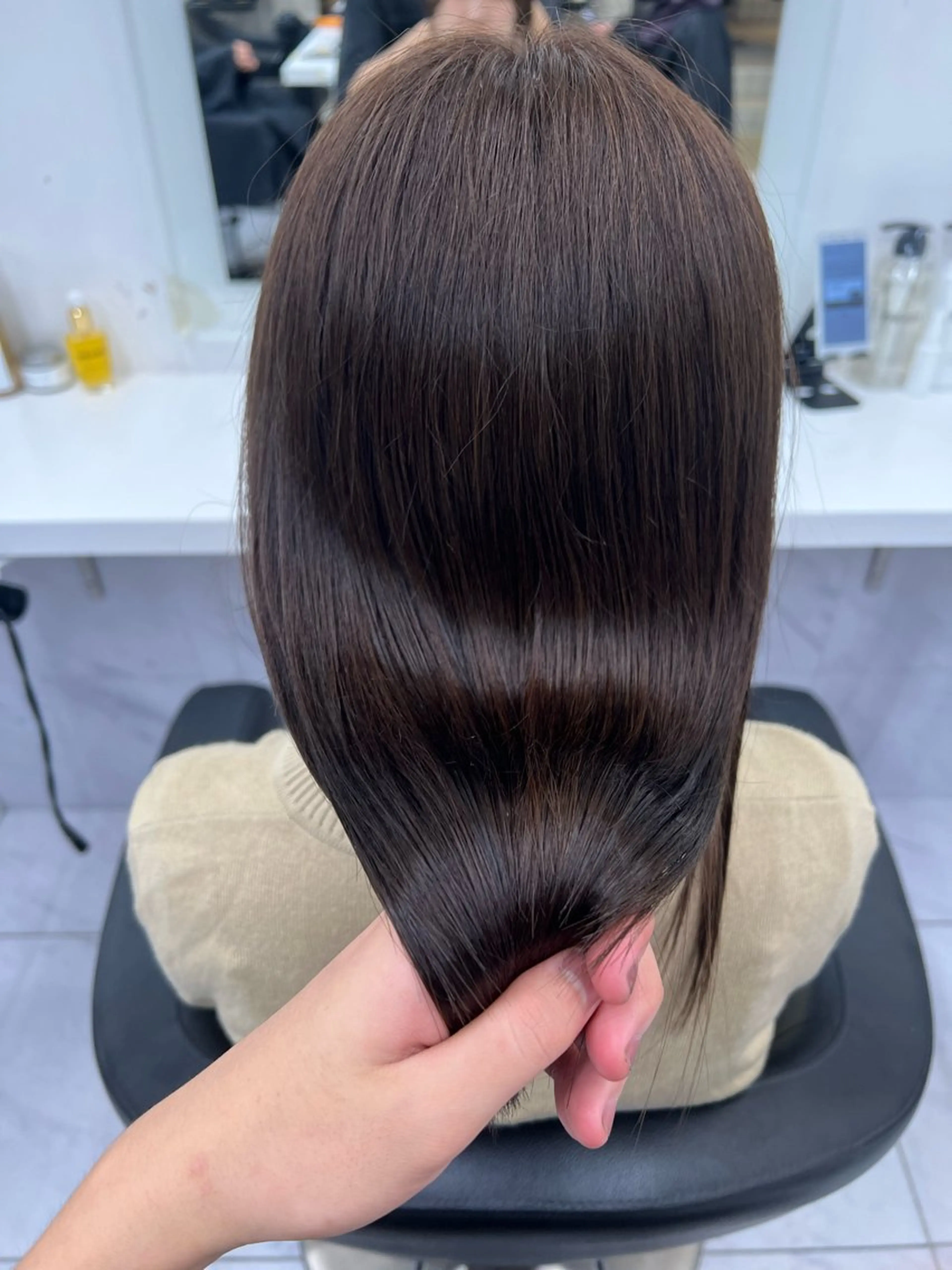 ロング カラー ヘアカラー トリートメント 韓国レイヤーカット /REIのヘアスタイル