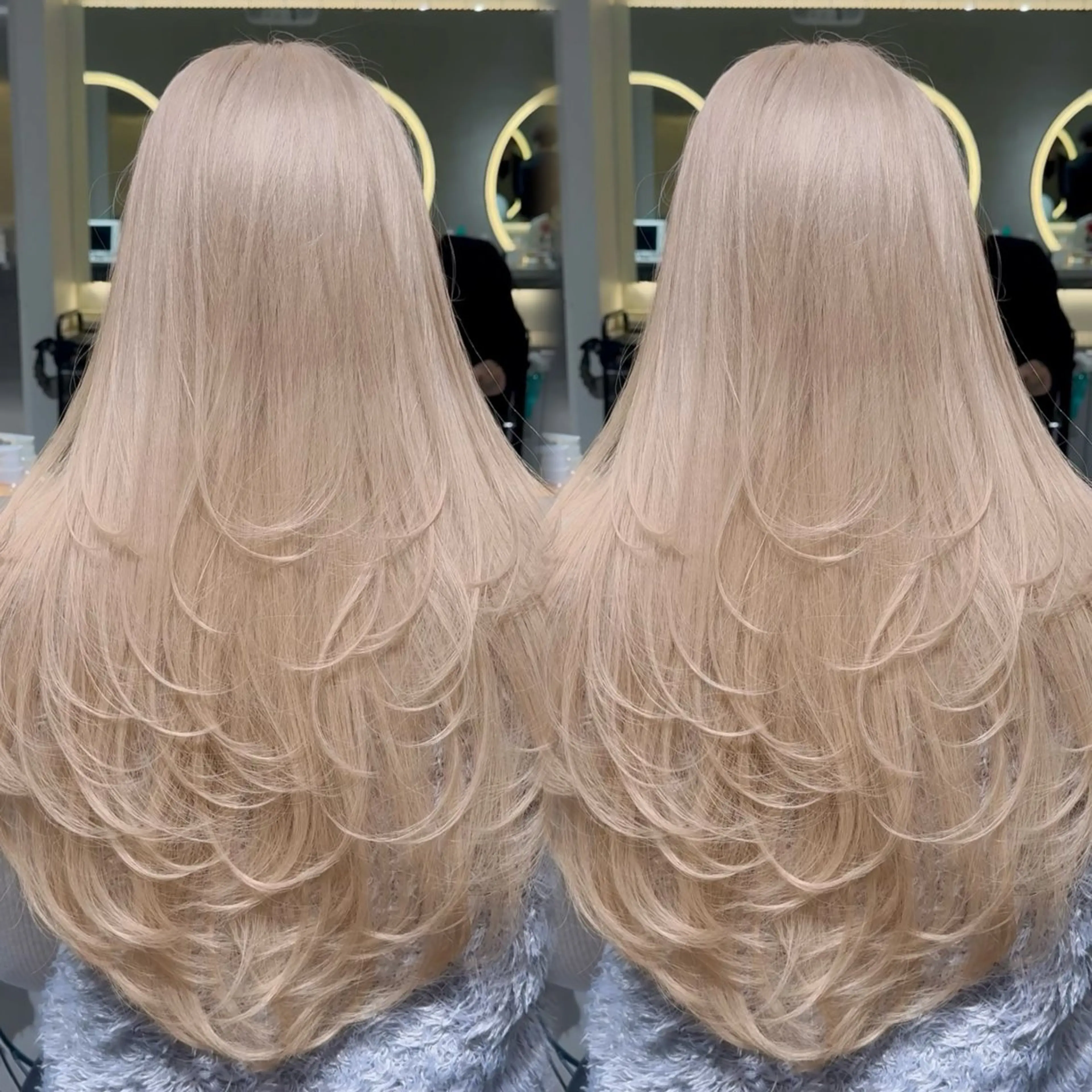 ロング カラー ブロンド ヘアカラー トリートメント トレンド韓国ヘア/ kenshinのヘアスタイル