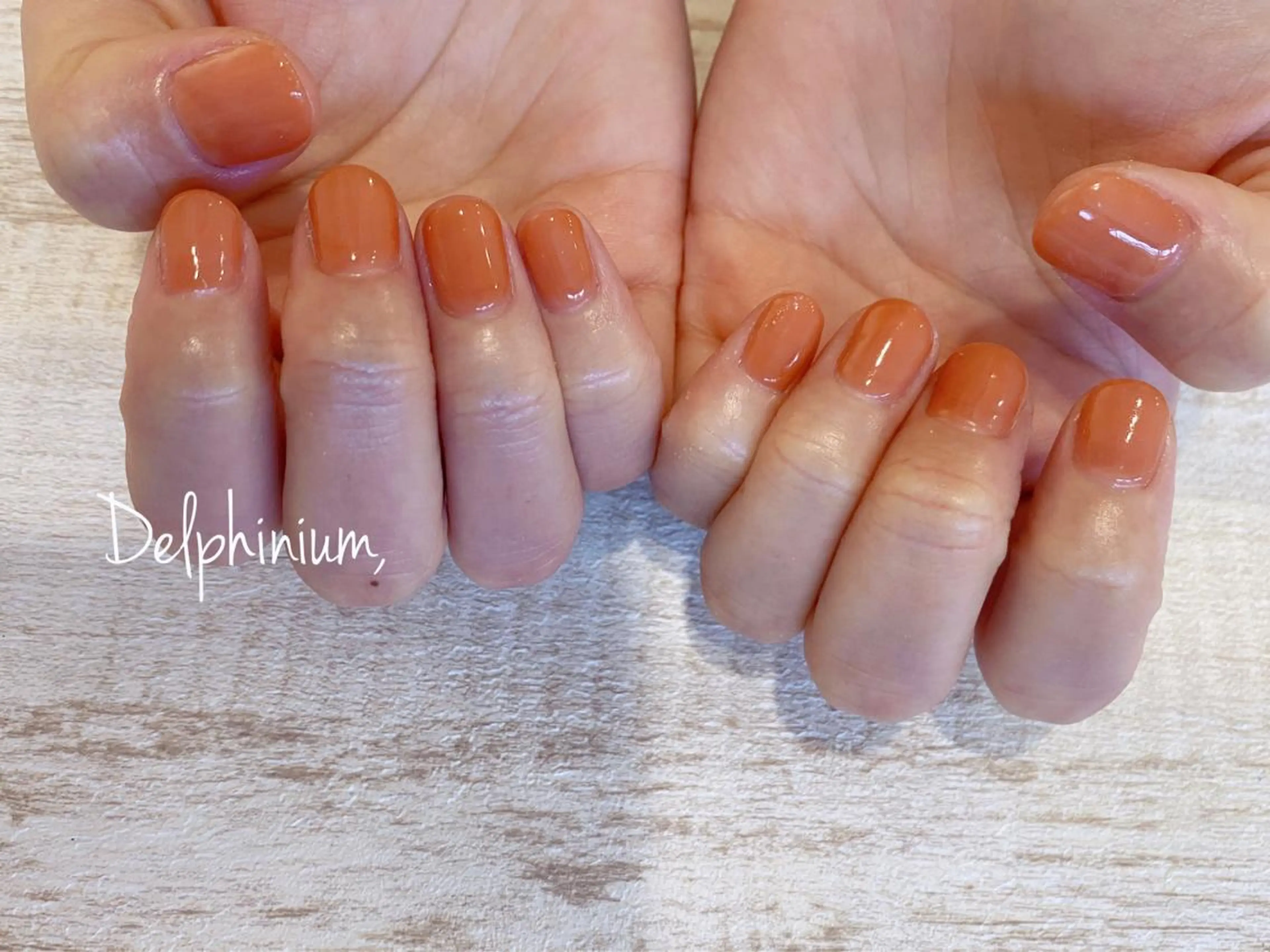 ネイル ワンカラーネイル ピンク ハンドネイル 岡本 友恵のネイルデザイン