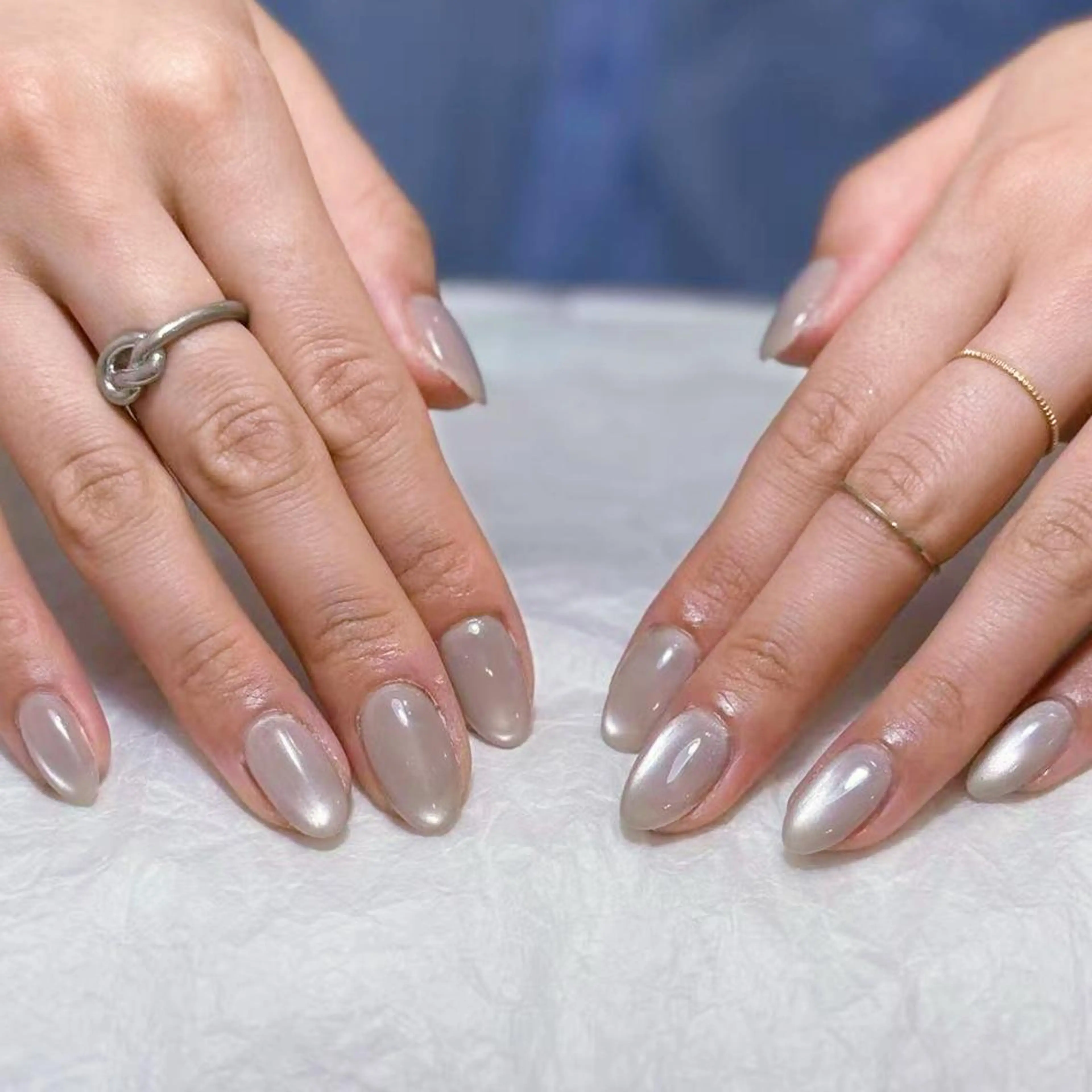 ネイル アートネイル オーロラネイル ガーリー キラキラネイル 韓国ネイル ハンドネイル DIANMOND NAIL🌸のネイルデザイン