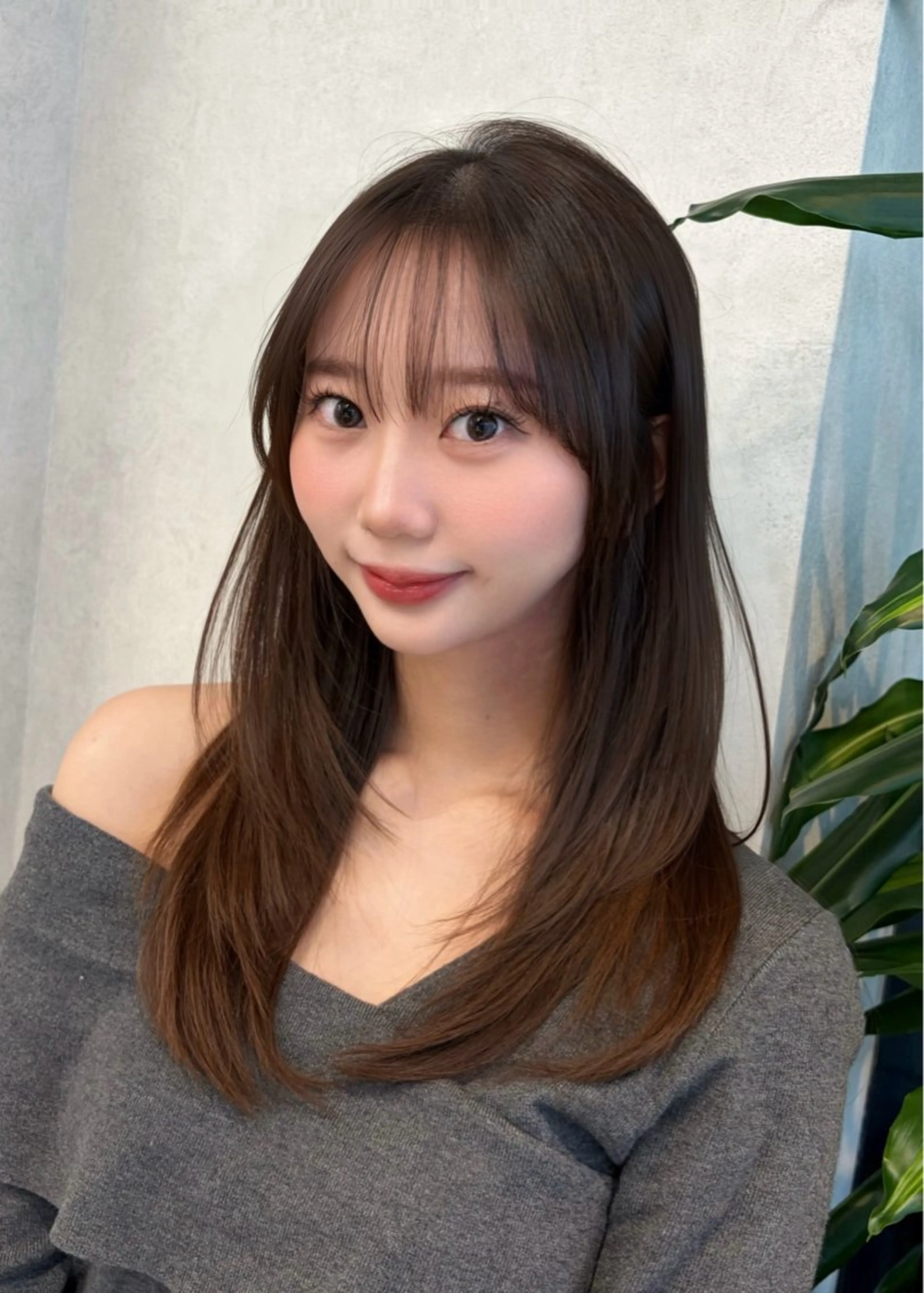 セミロング カット トリートメント 🩵ブリーチ･レイヤ ー/あさか 🩵のヘアスタイル