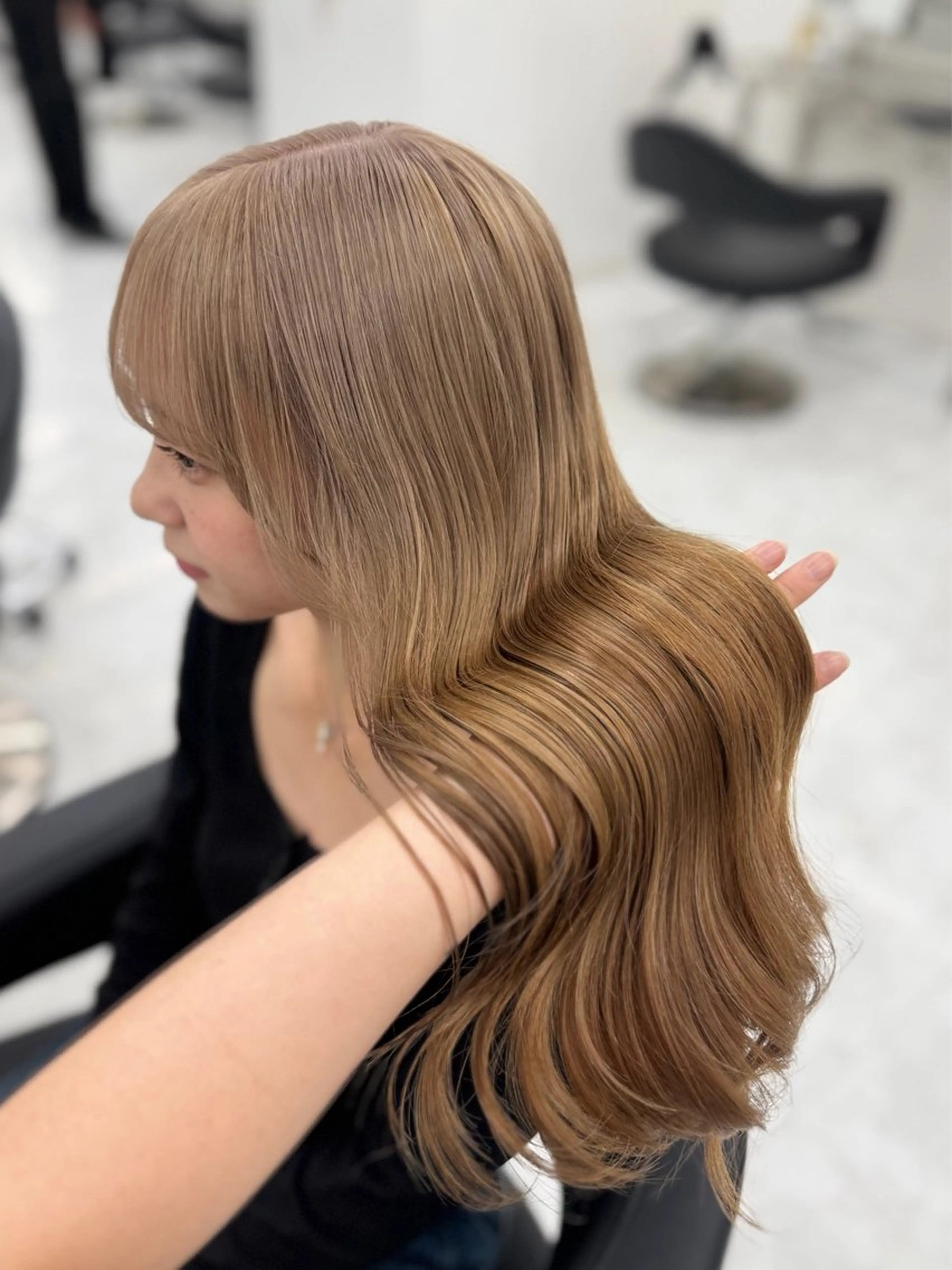 ロング カラー ヘアアレンジ カット ヘアカラー トリートメント ヘッドスパ ヘアセット ‎🤍盛れるボブ/ 縮毛矯正🪽‪ひかりのヘアスタイル