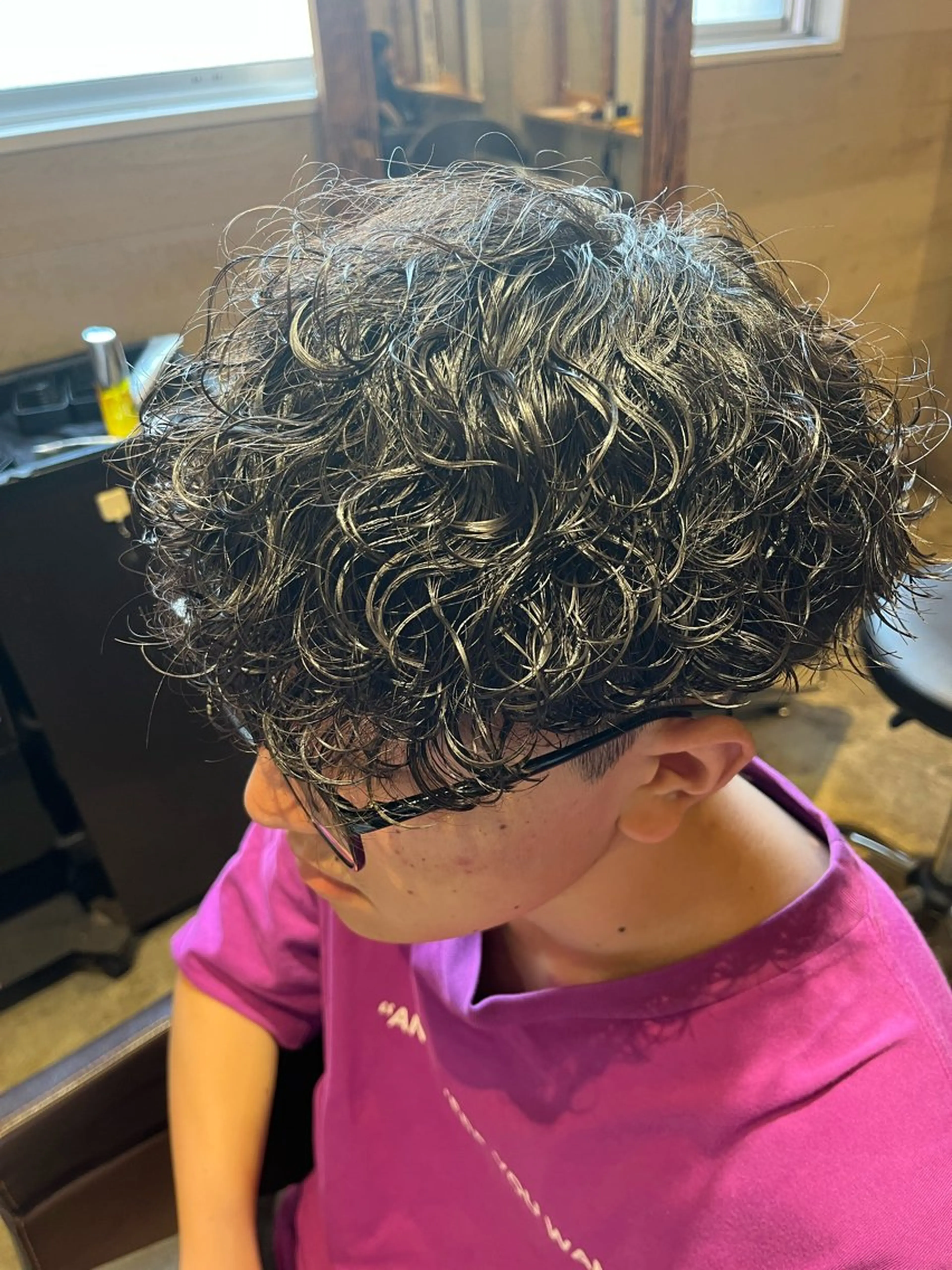 パーマ メンズ カット パーマ トリートメント ヘアセット 👑メンズパーマの 天才店長望月👑のヘアスタイル