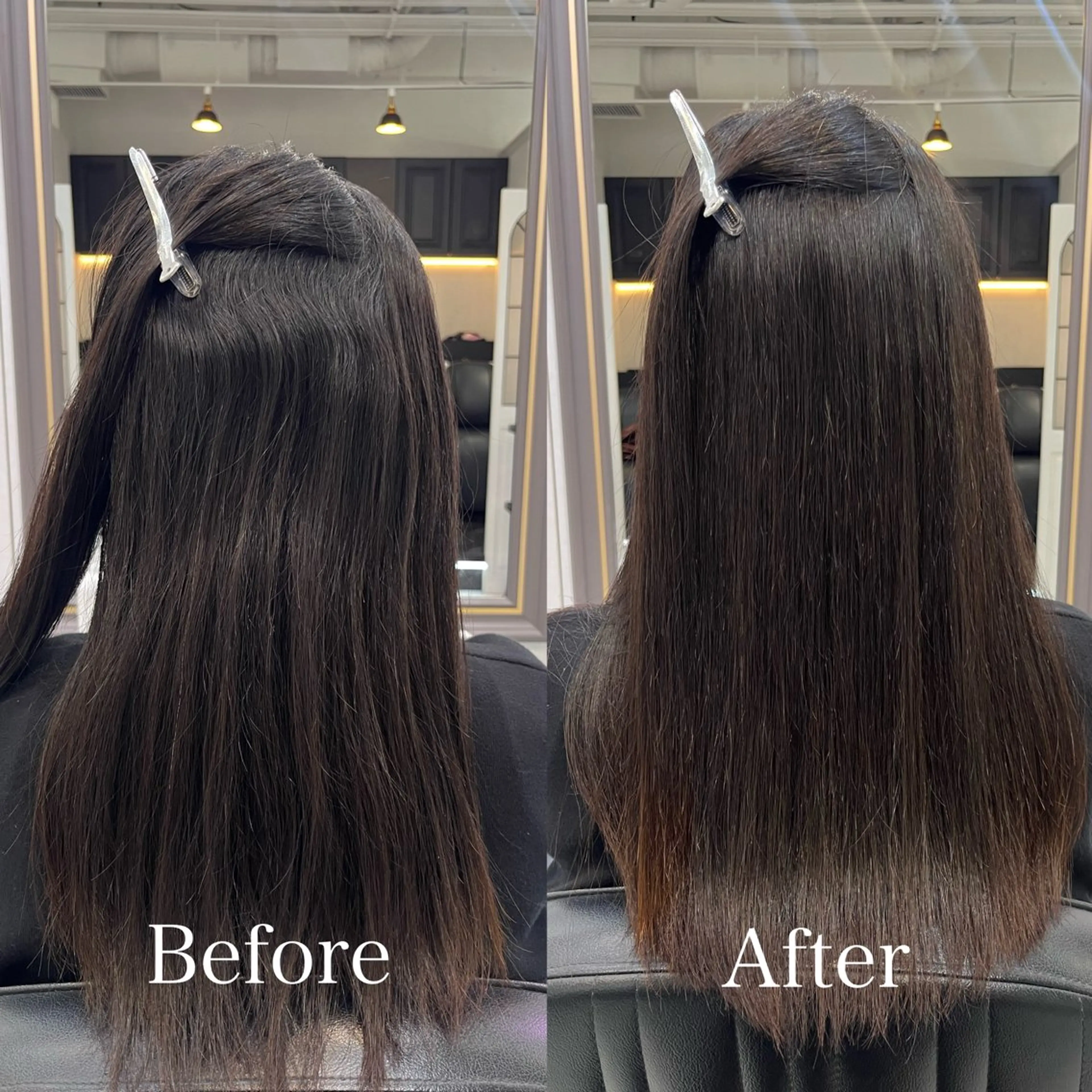 セミロング セミロングパーマ 縮毛矯正 トリートメント THE  ESCALA表参道所属・Hana🌷/ 透明感/艶髪/表参道のヘアスタイル