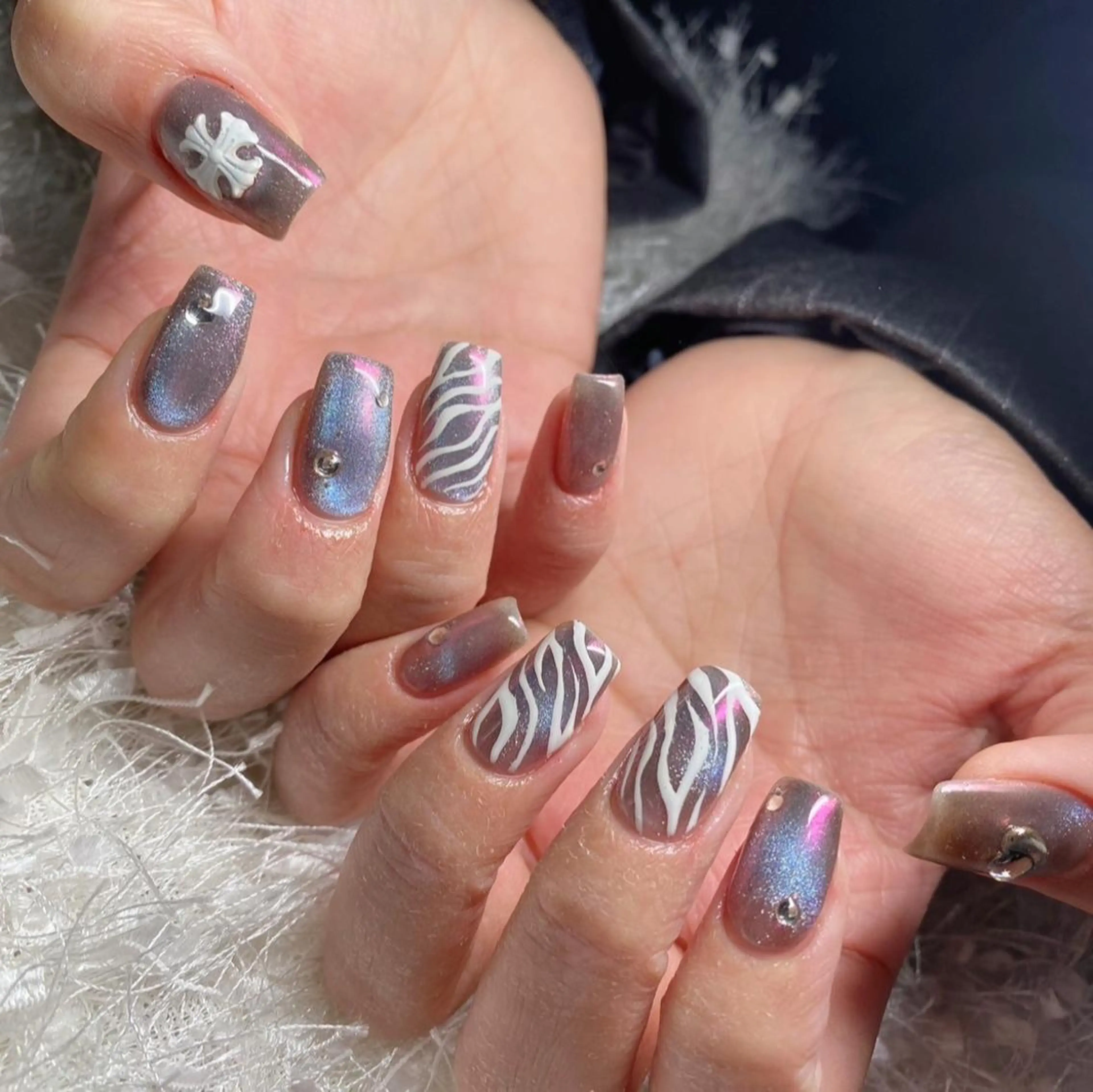 ネイル 長さ出し フレンチネイル ジェルネイル グラデーション 韓国ネイル ハンドネイル Nail&eye Belire 新宿のネイルデザイン