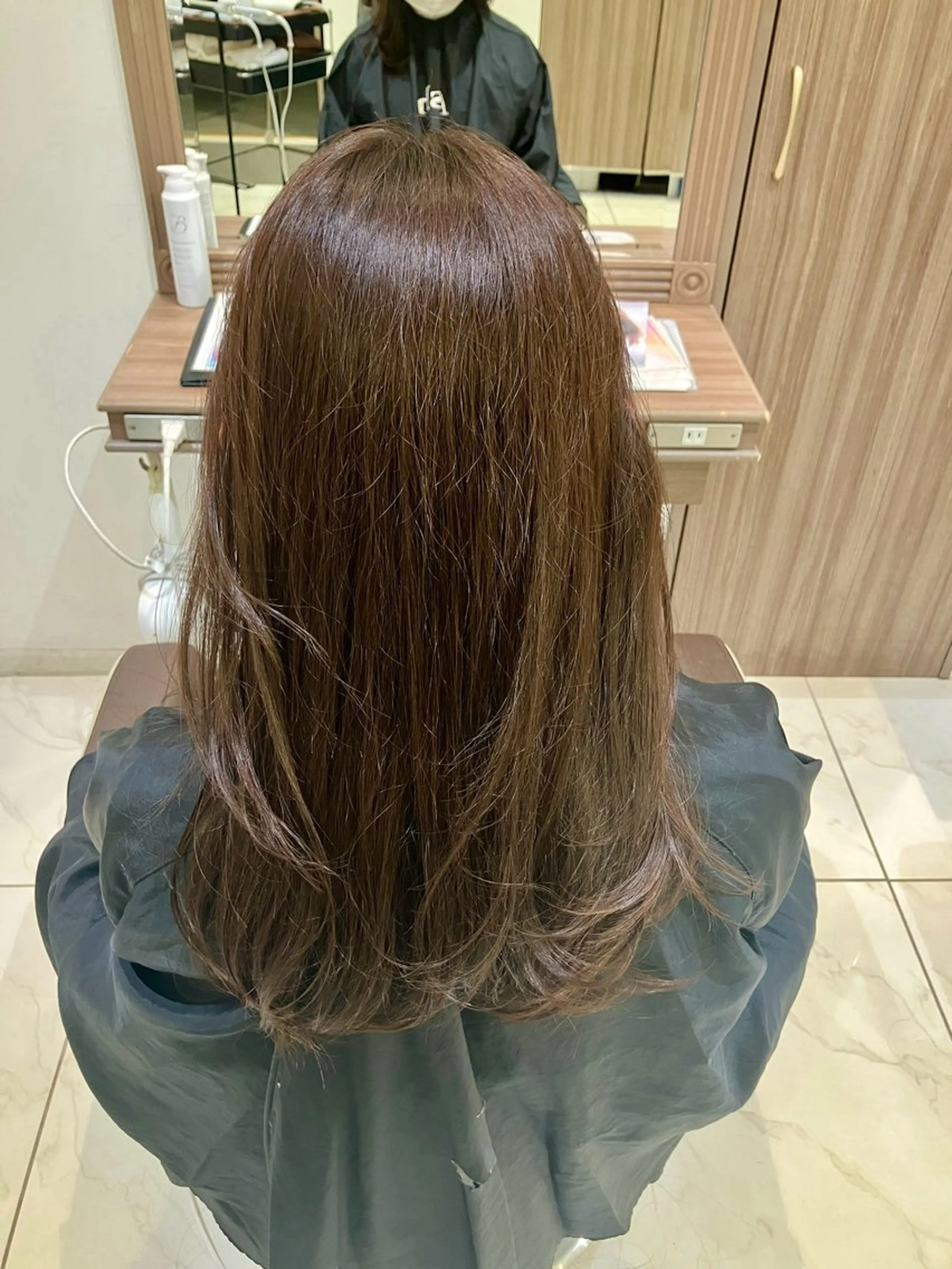 ロング カラー 黒髪 くびれヘア くびれレイヤー レイヤーカット ロング 🧡Ash 新杉田🧡山本のヘアスタイル