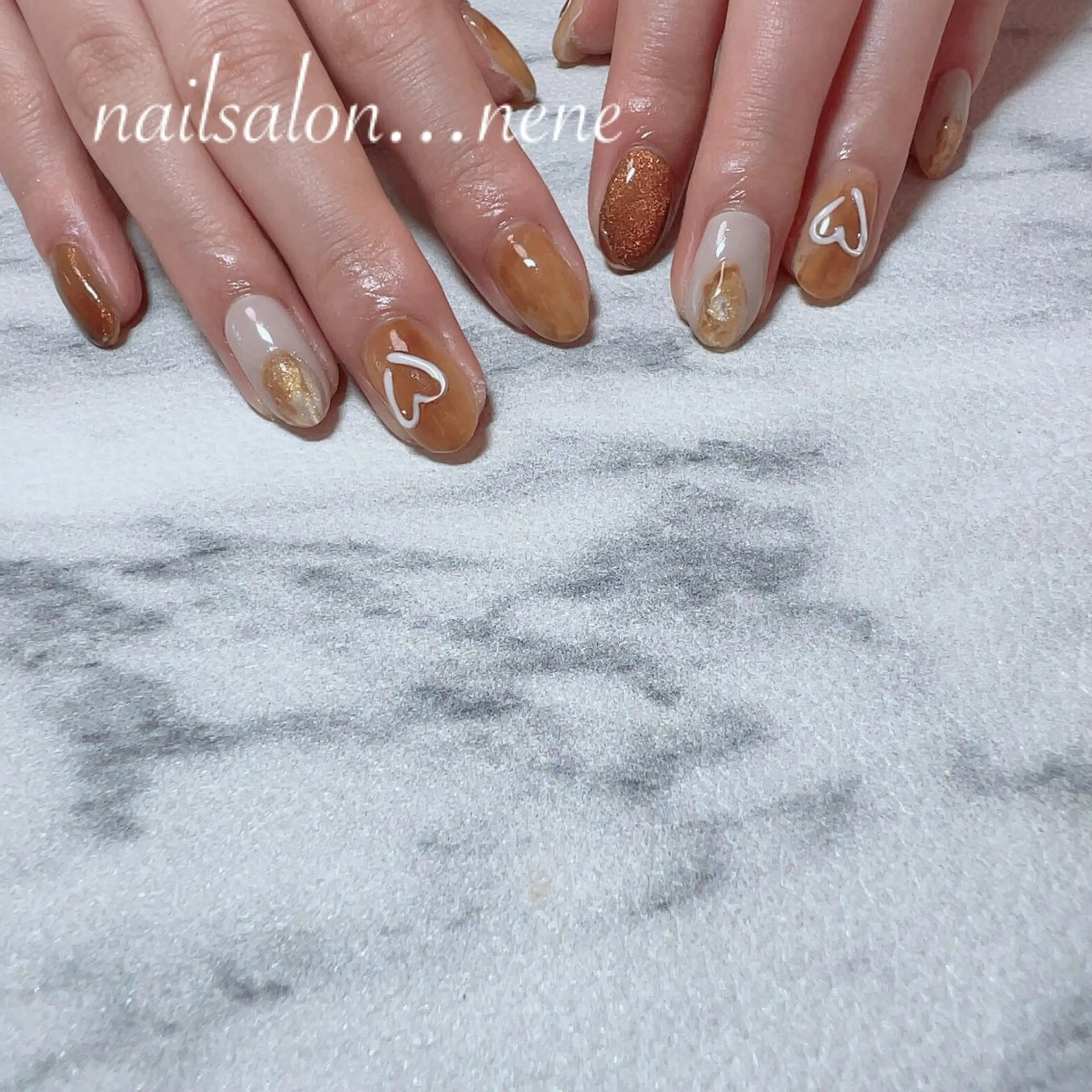 ネイル べっ甲ネイル nailsalon ...neneのネイルデザイン