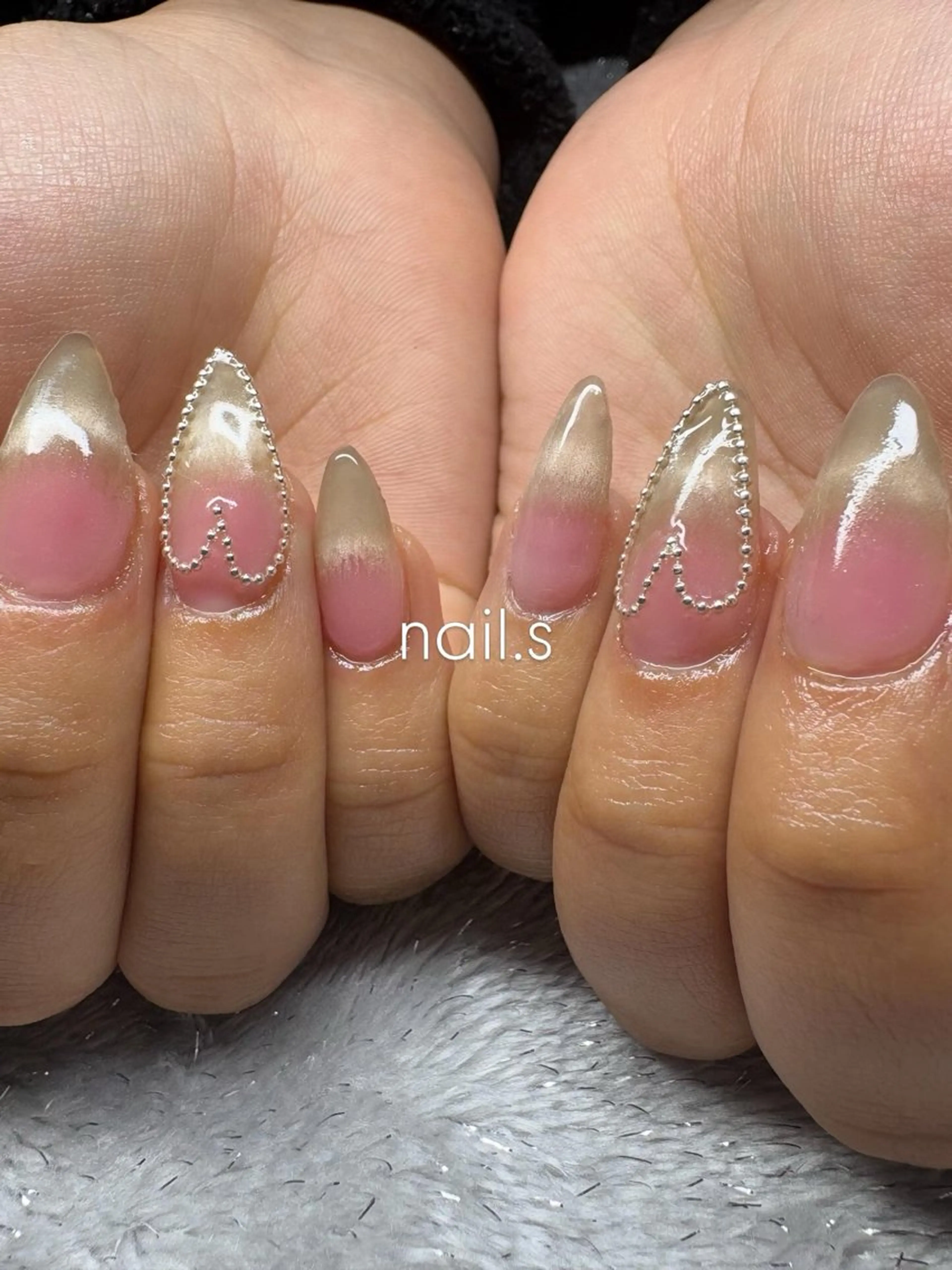 ネイル チークネイル ハート フットネイル nail.s misatoのネイルデザイン