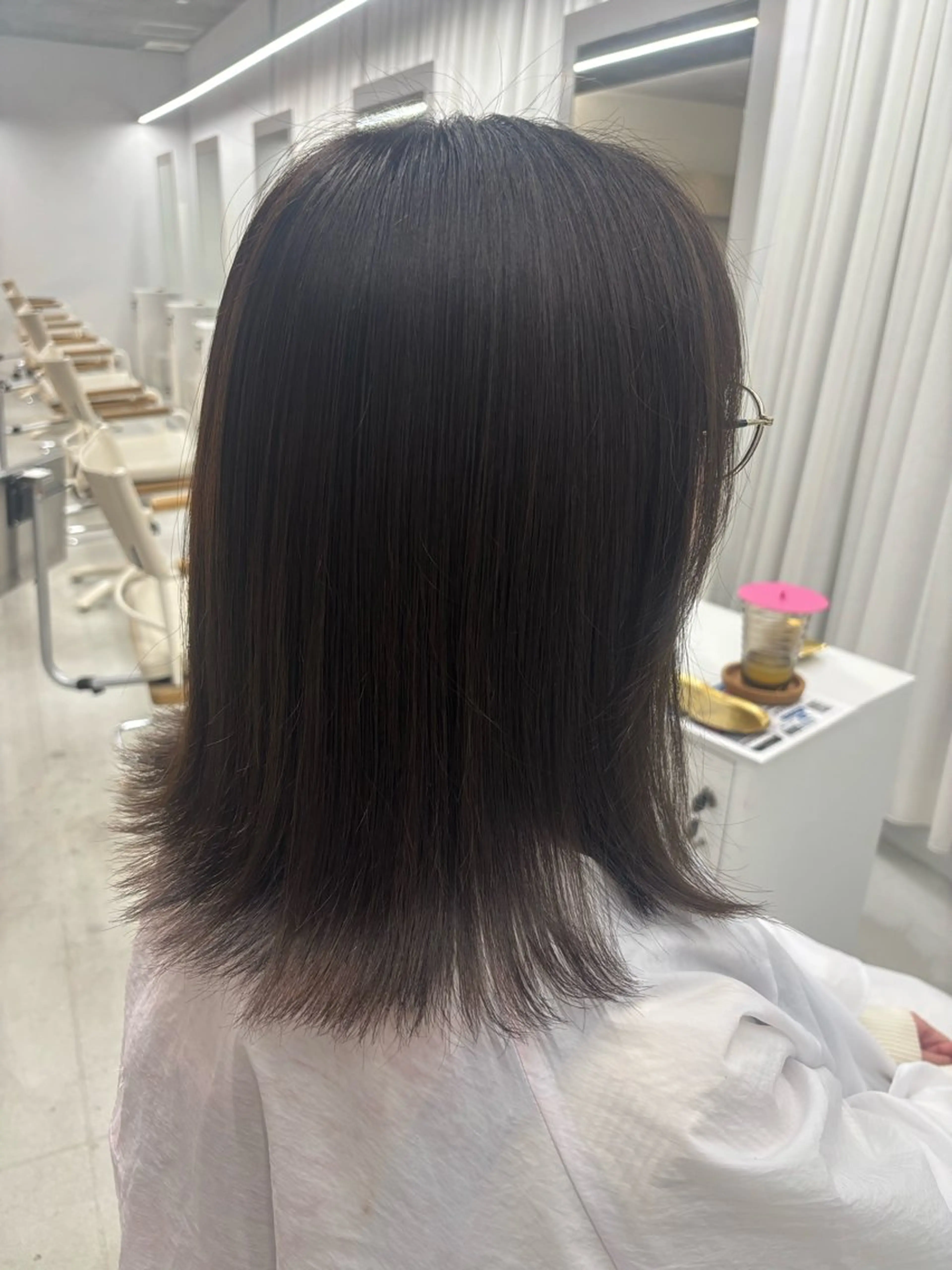 カラー ブラウンカラー オリーブブラウン 艶髪/ハイトーン/ 透明感/maayaのヘアスタイル