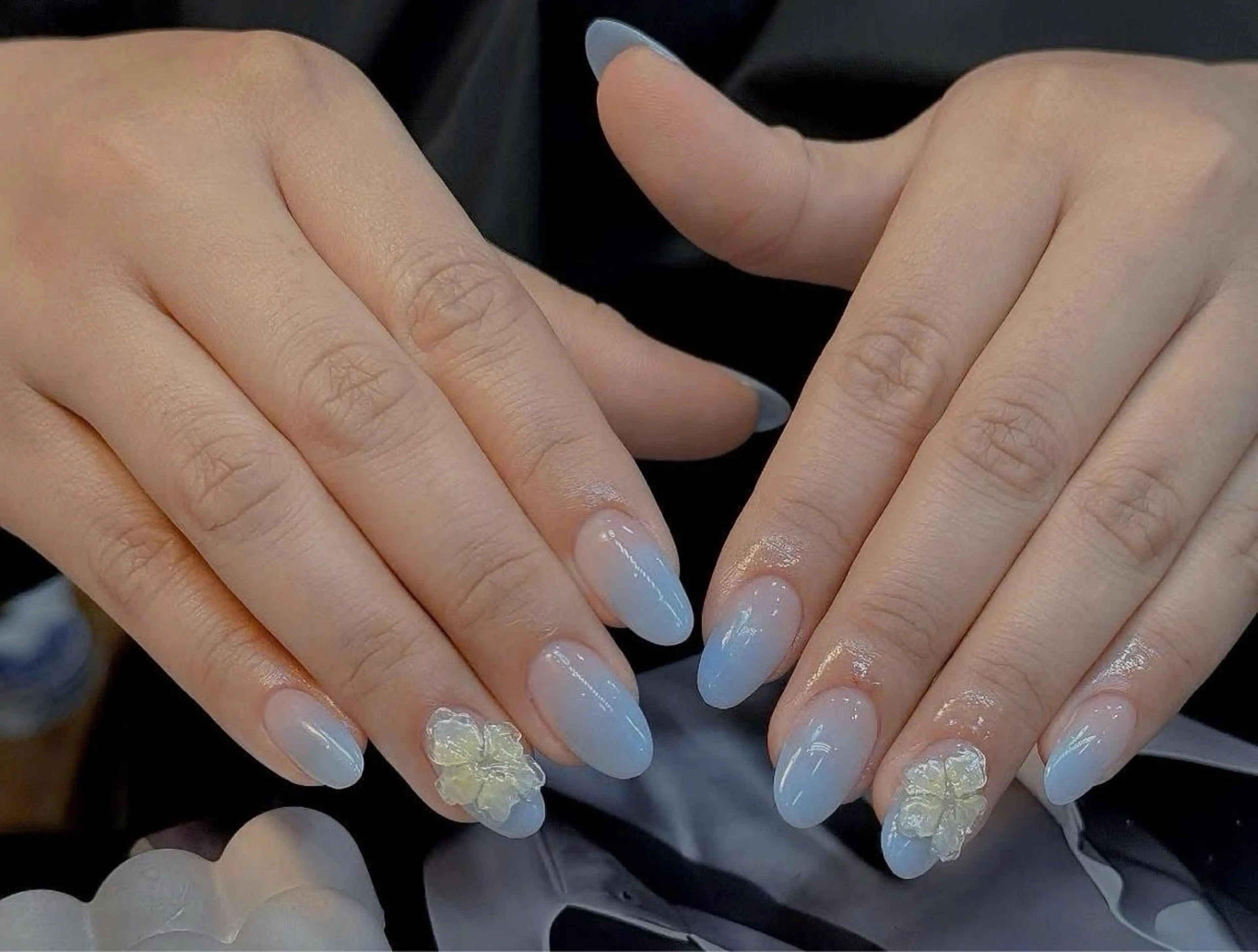 ネイル フレンチネイル ジェルネイル マグネットネイル 持ち込み ニュアンスネイル ハンドネイル Minette Nailのネイルデザイン